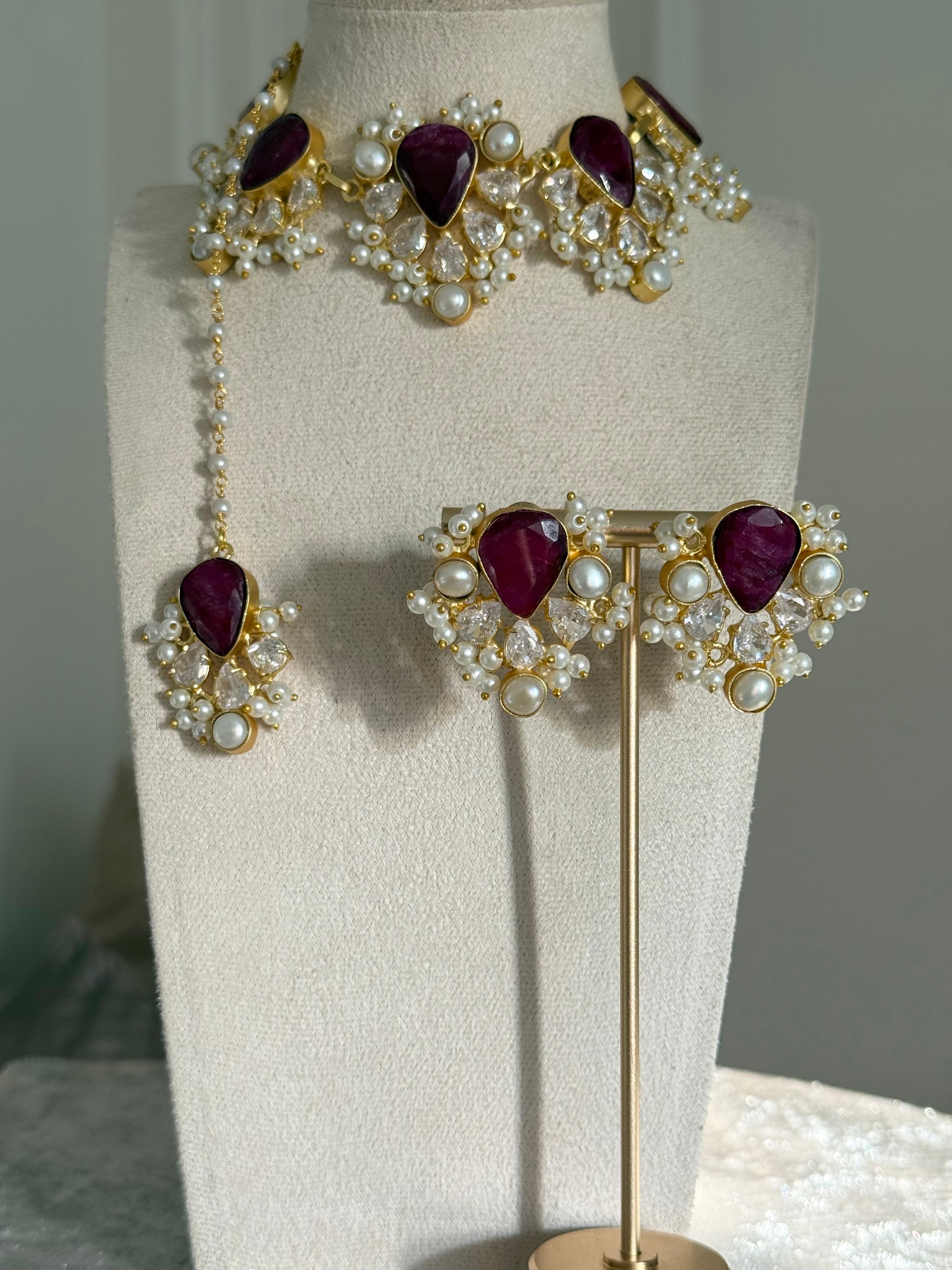 Haani Ruby Necklace Set