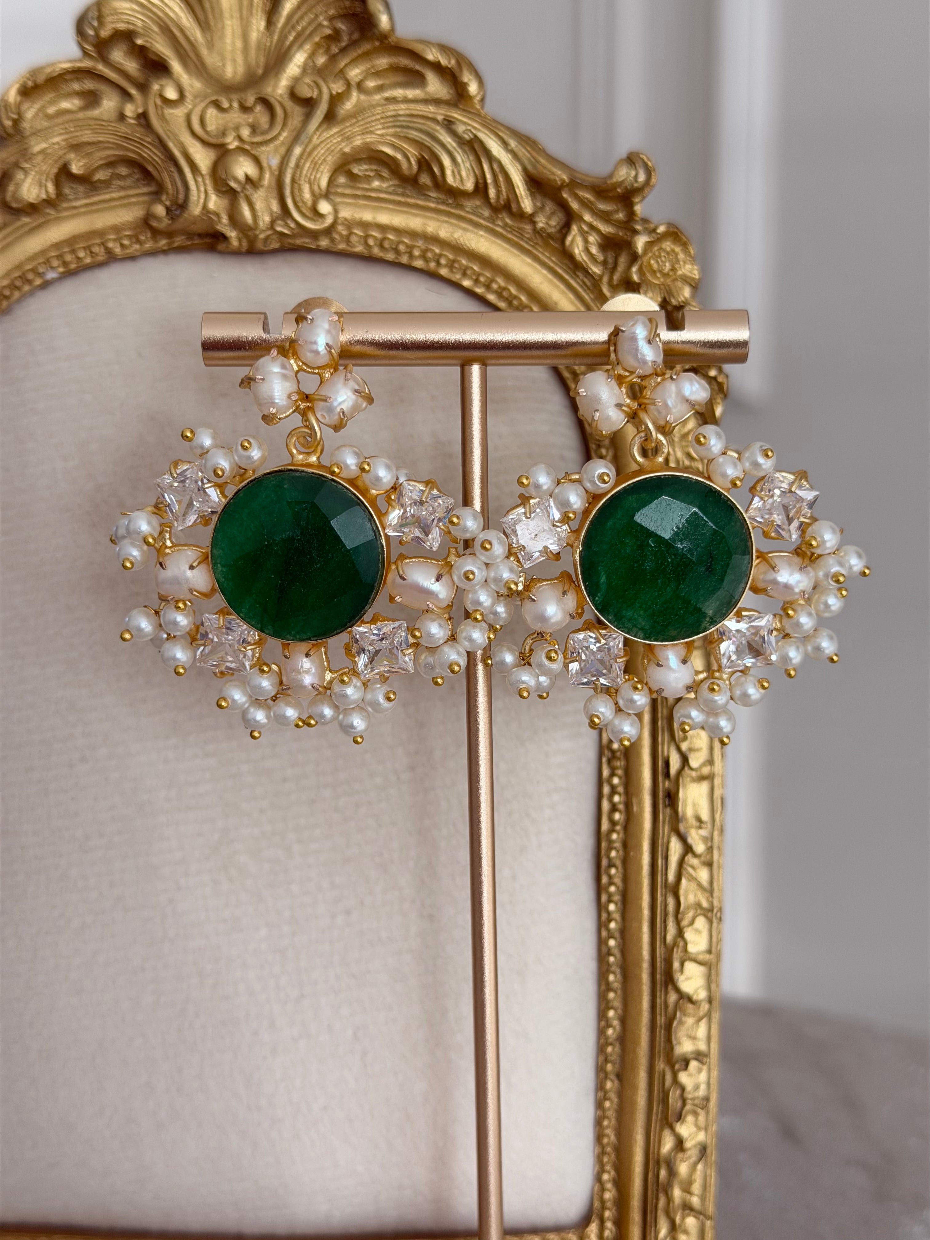 Maysa Green Earrings