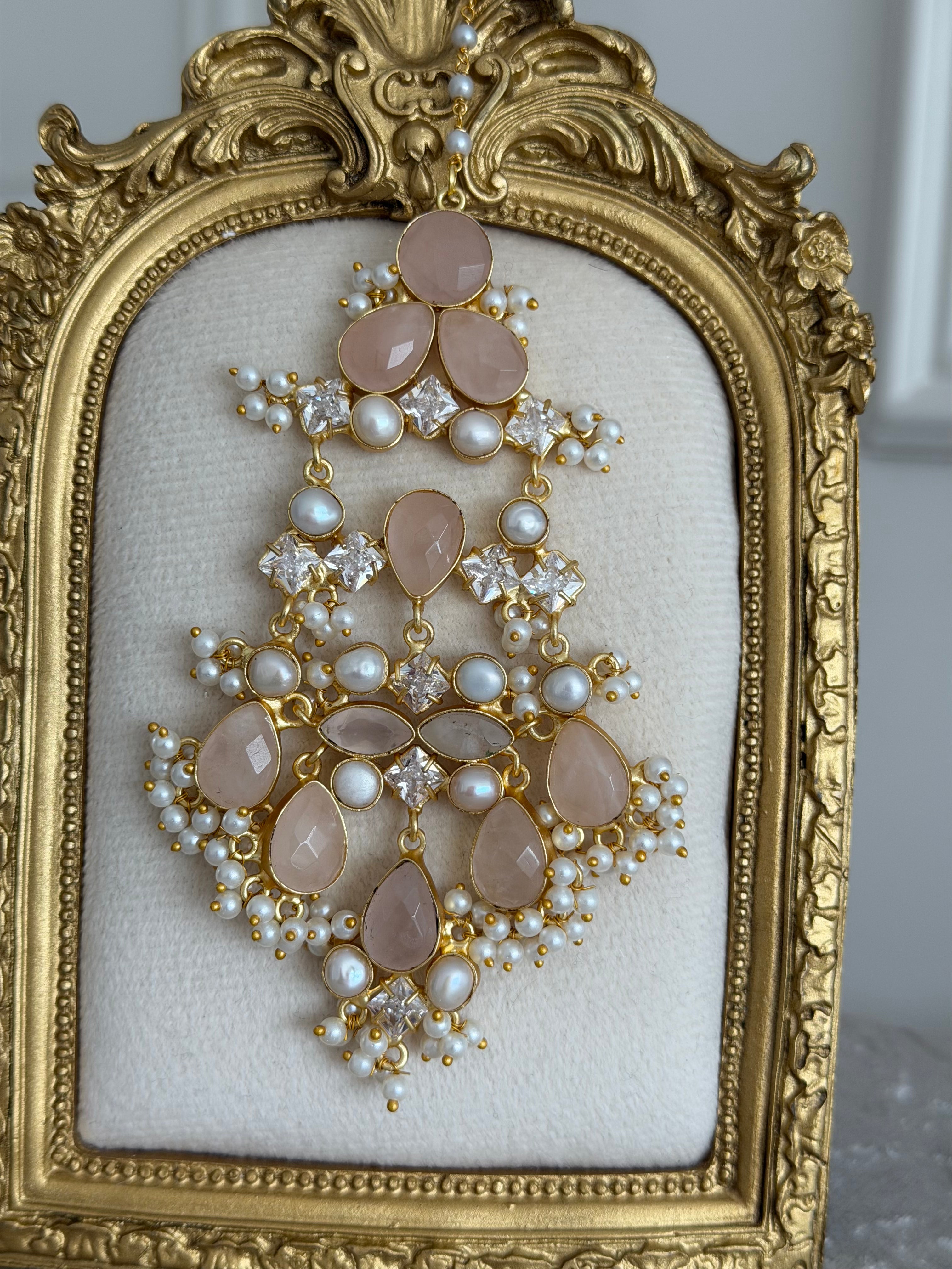 Alara Rose Quartz Jhumar