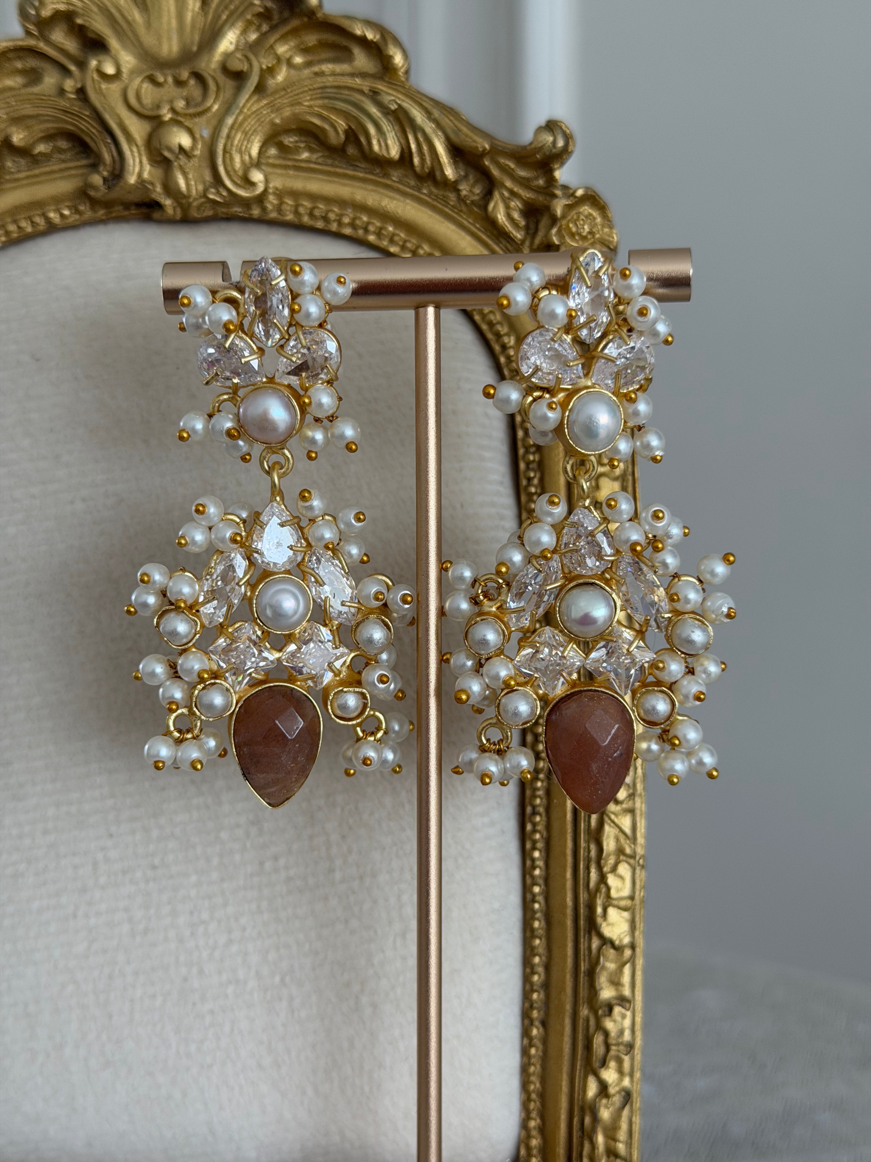 Lujain Brown Earrings
