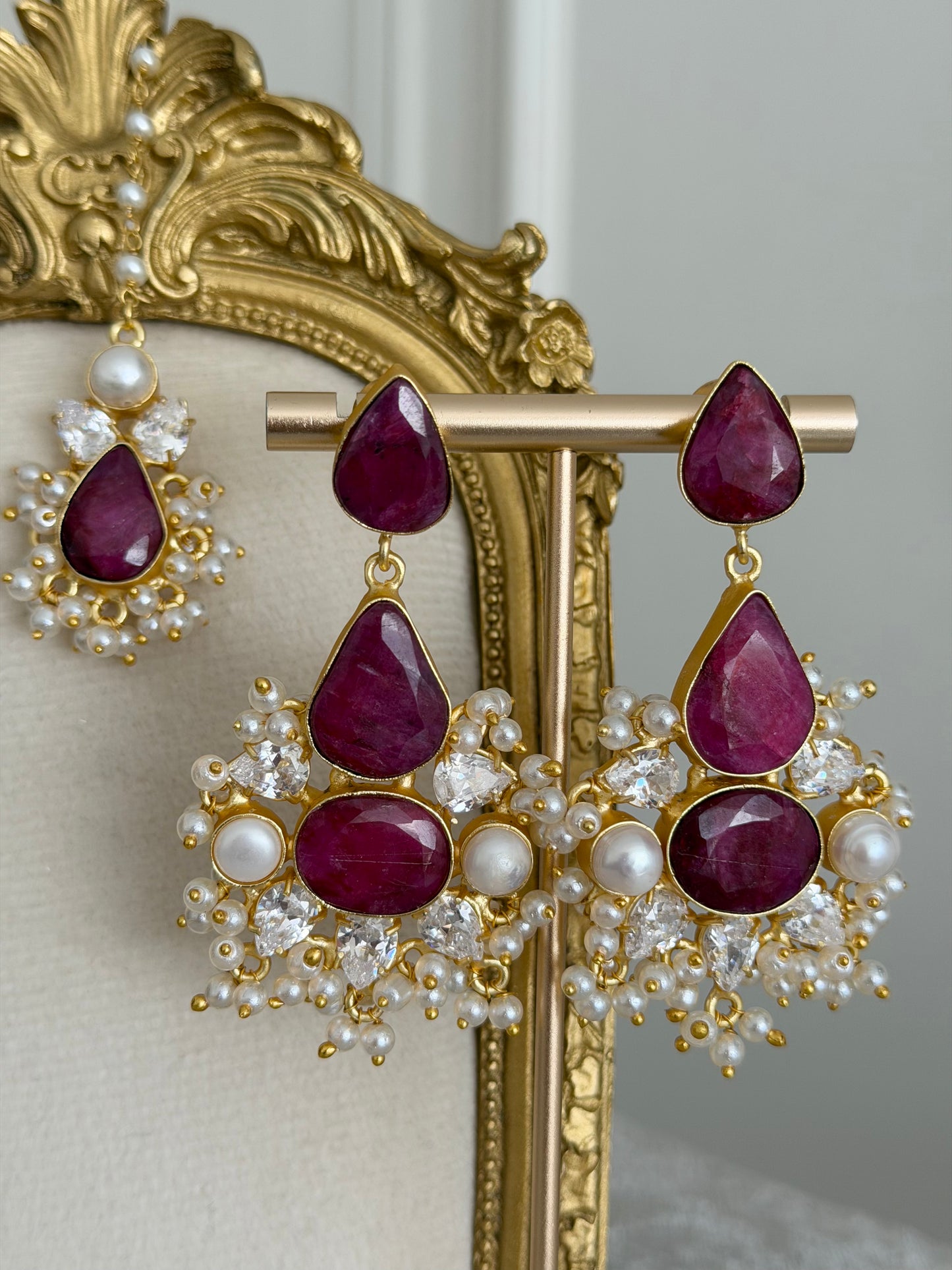 Zayra Ruby Tikka Set