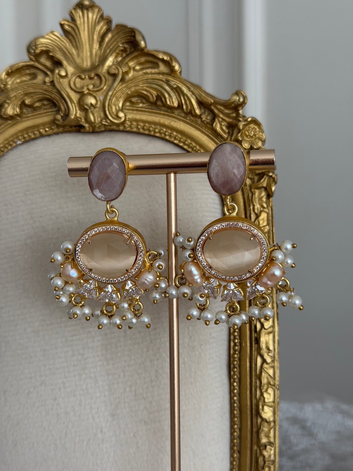 Maira Champagne Earrings