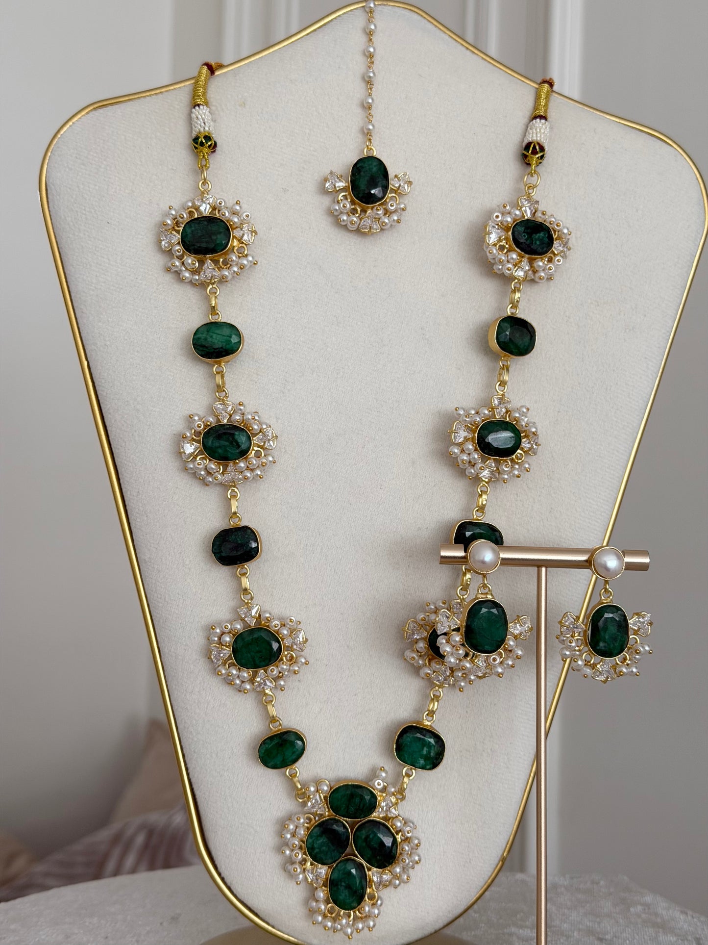 Osra Green Mala Set