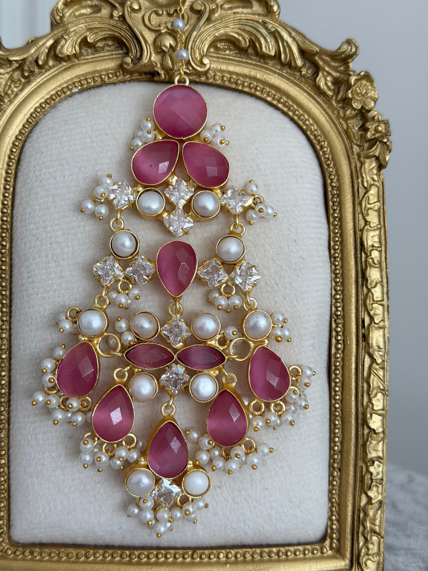 Alara Deep Pink Jhumar