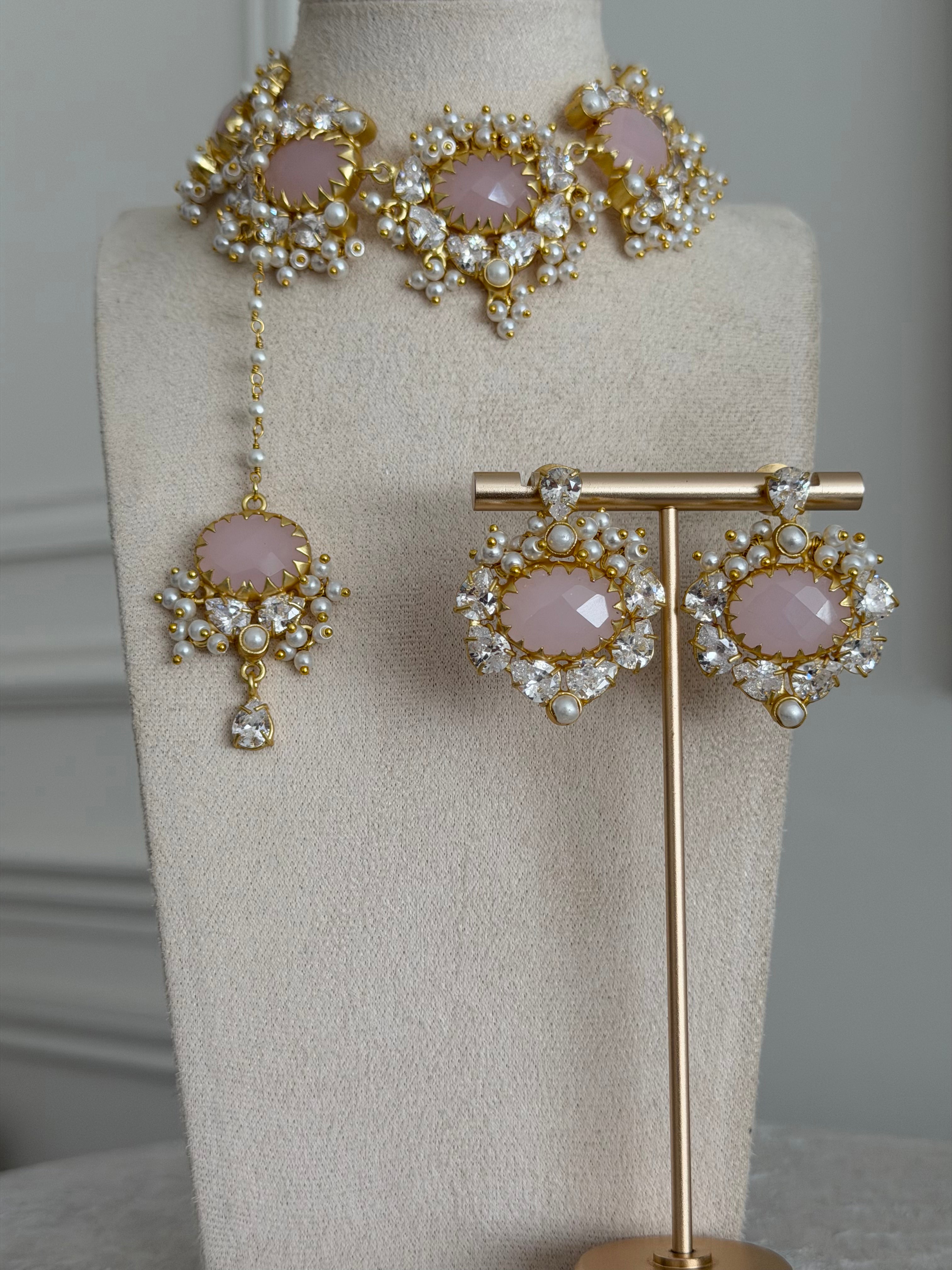 Mona Pink Necklace Set