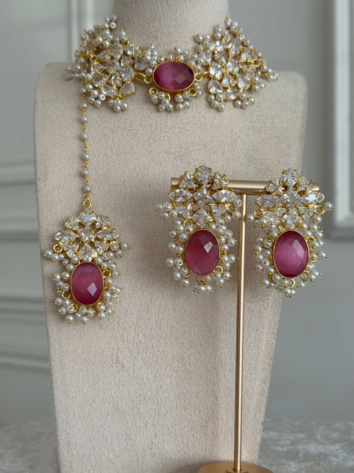 Luna Pink Necklace Set