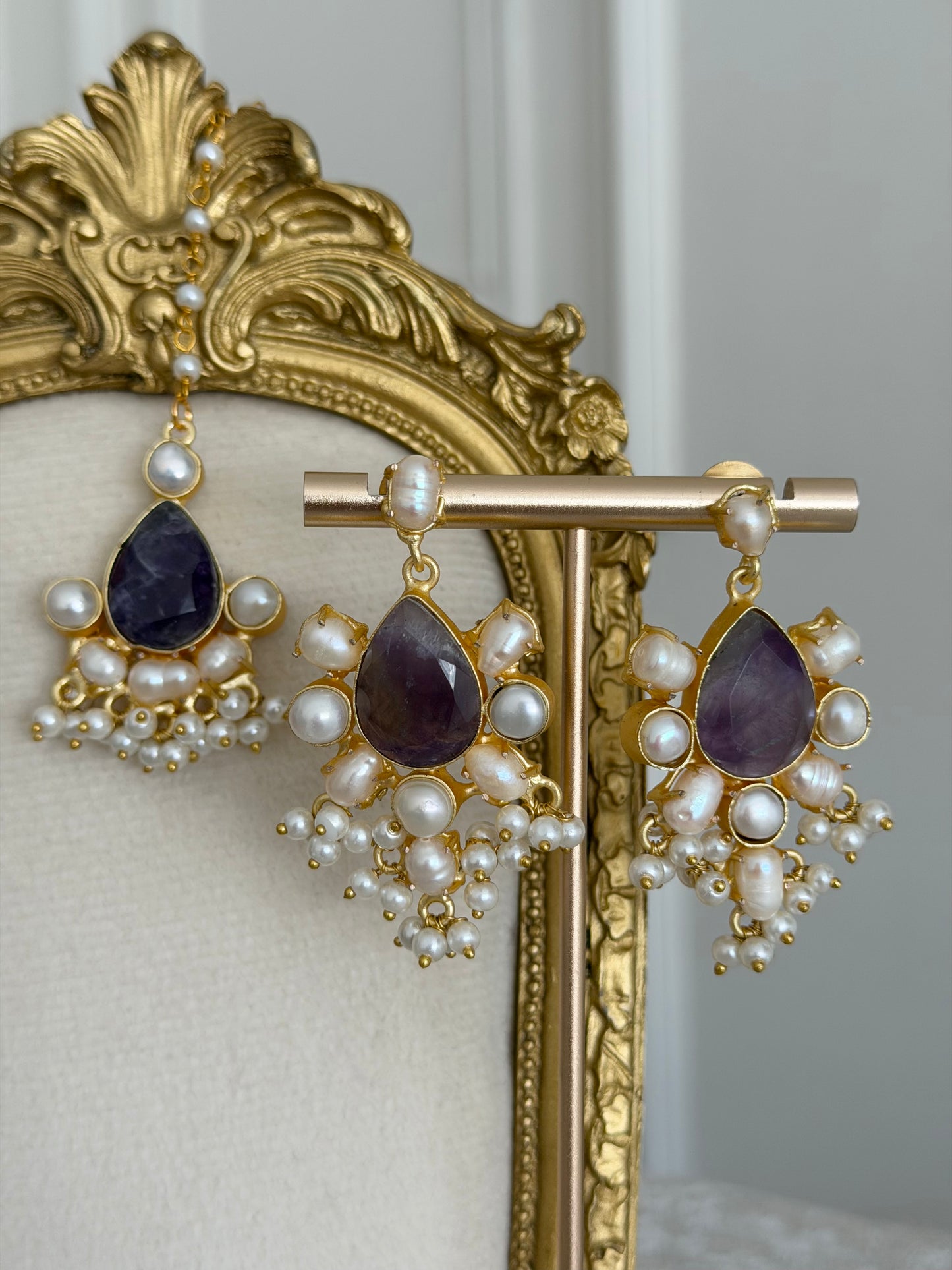 Nina Purple Tikka Set