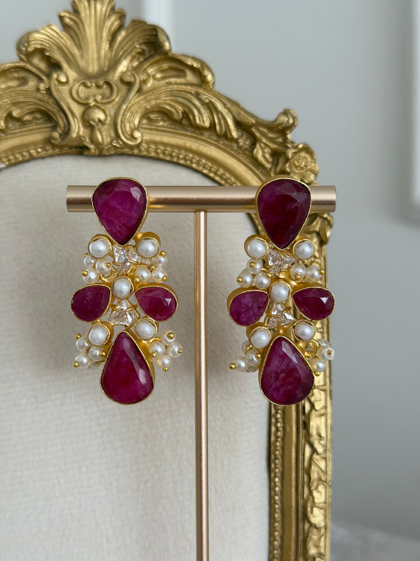 Iman Ruby Earrings