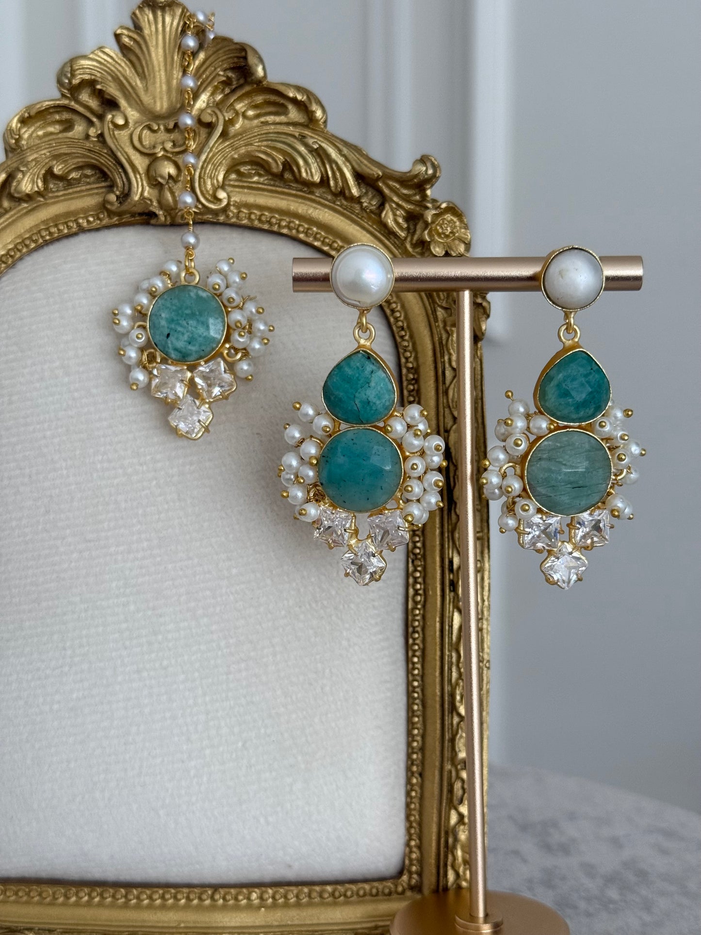 Sabirah Blue Tikka Set