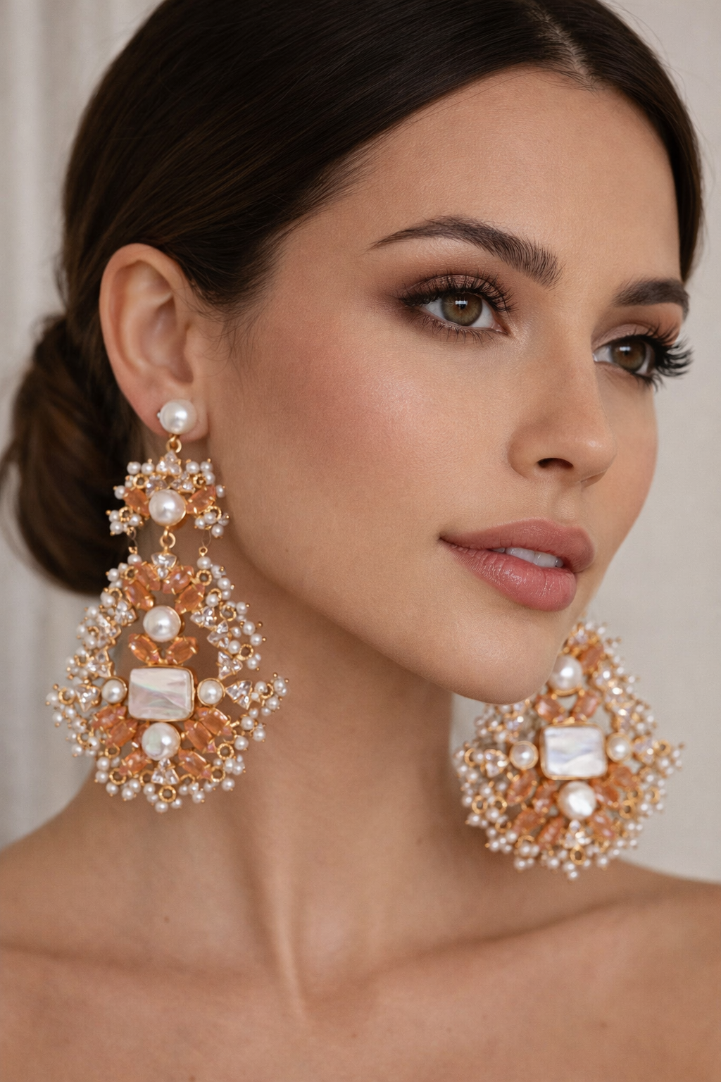 Maysa Peach Earrings