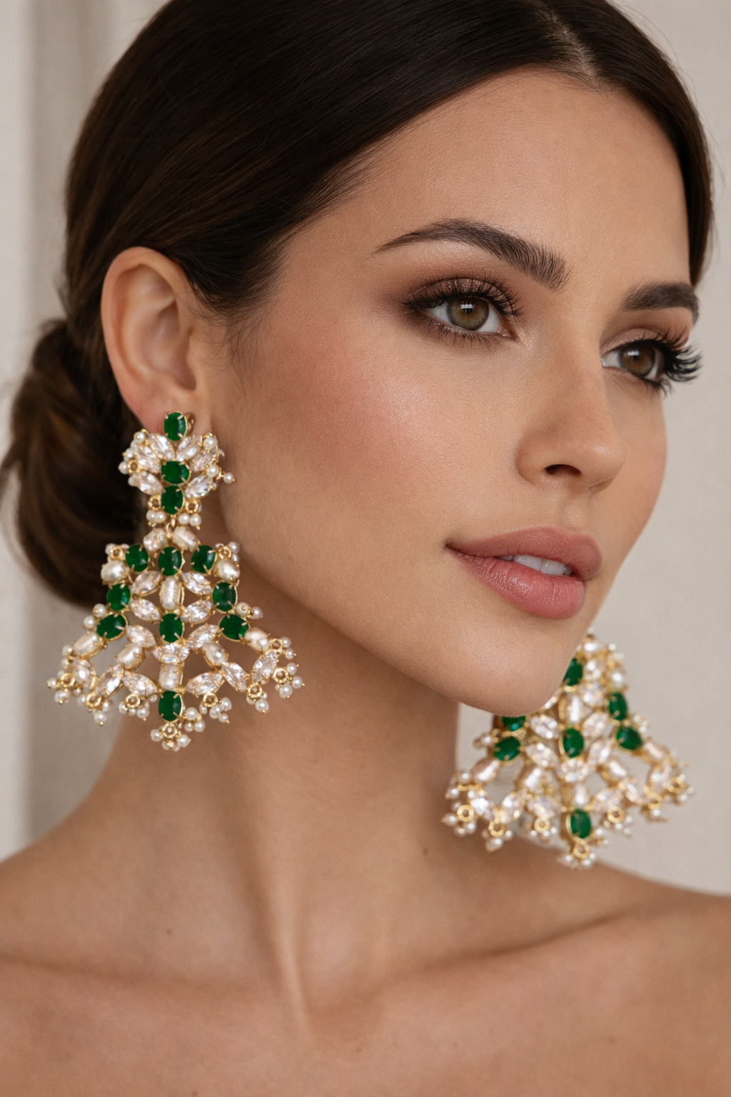 Meera Green Earrings