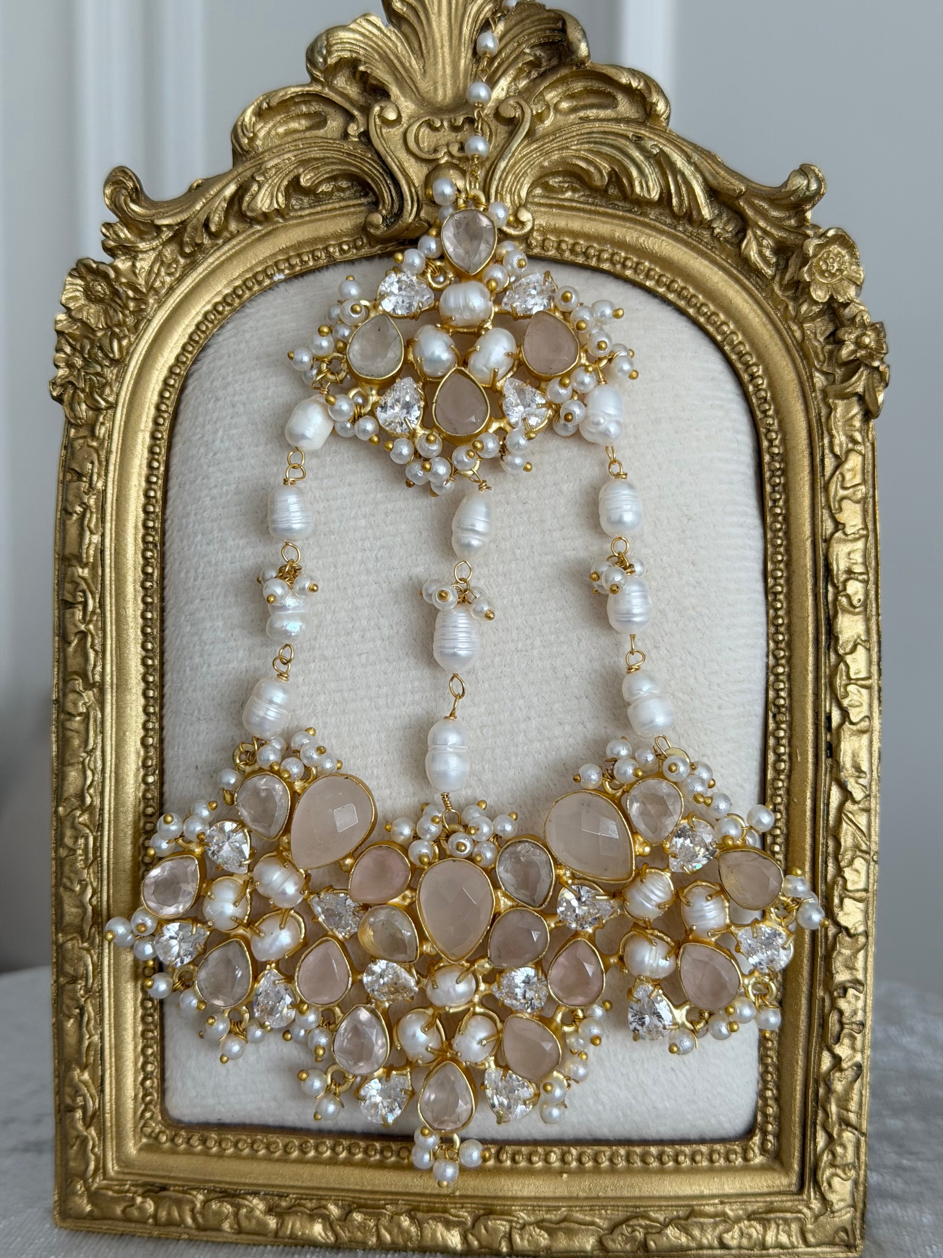 Inaaya Rose Quartz Jhumar