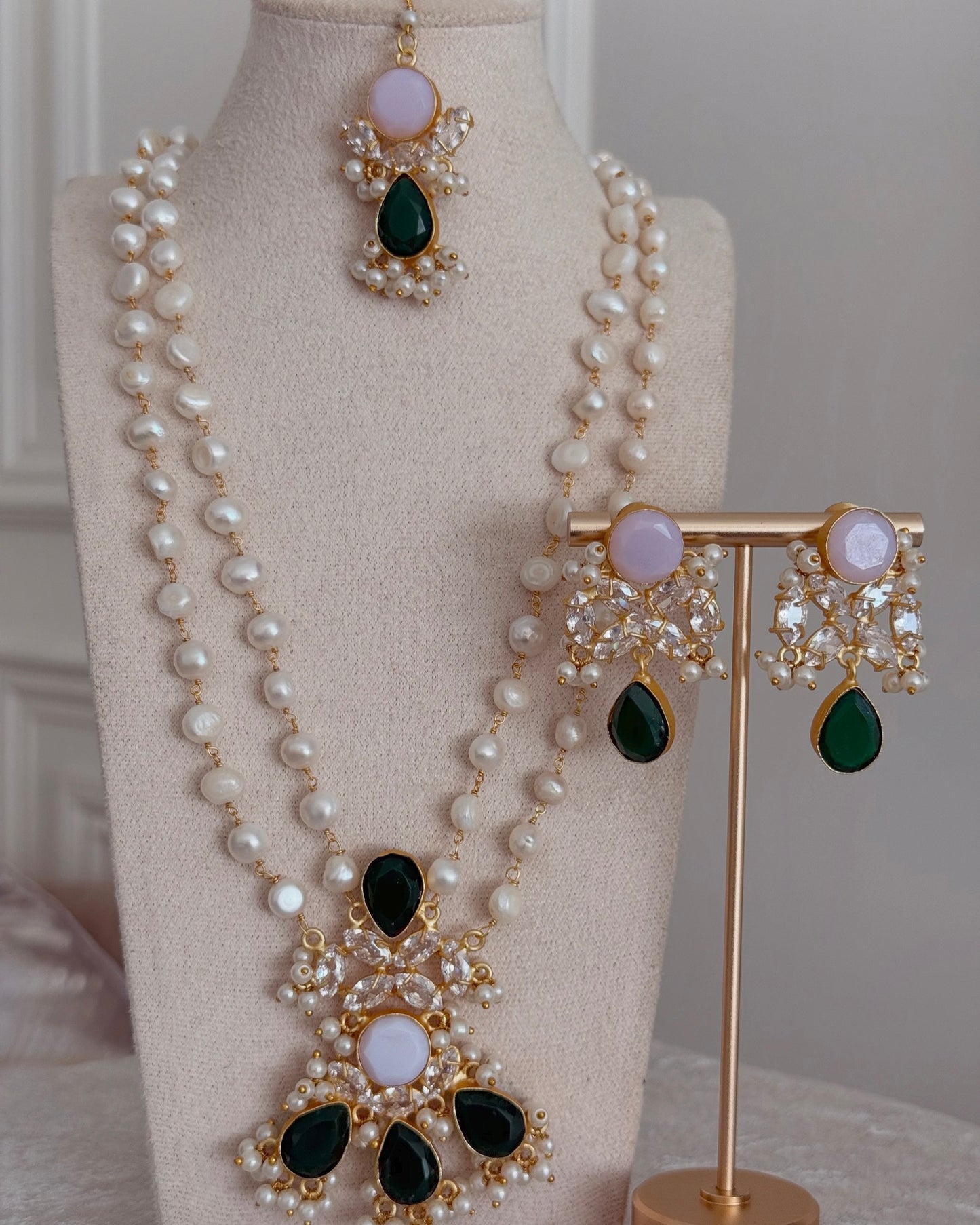 Hiba Green Mala Set