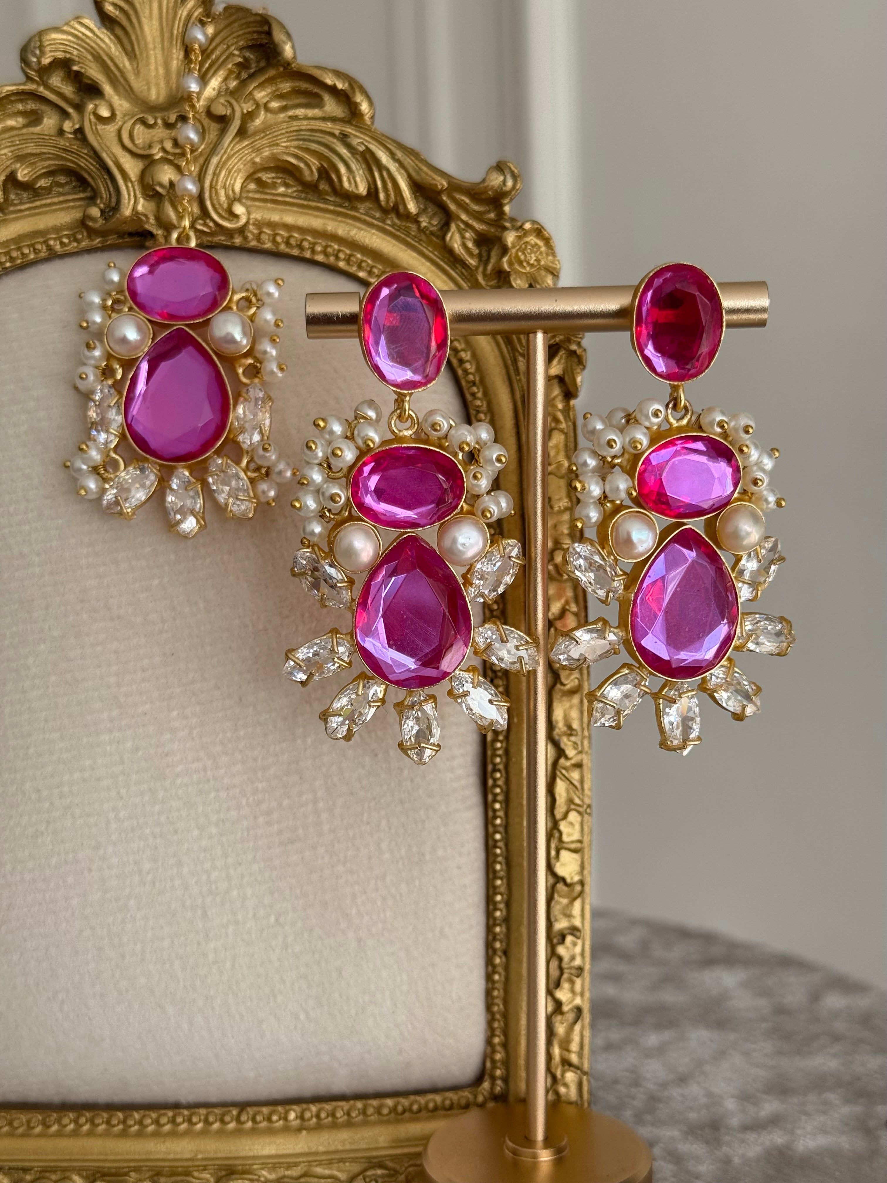 Arya Pink Tikka Set