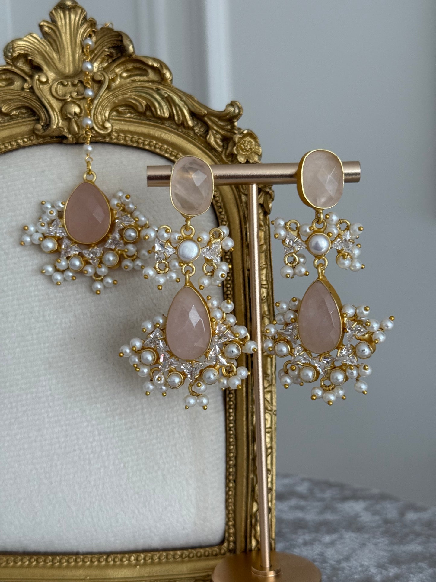 Habibty Rose Quartz Tikka Set