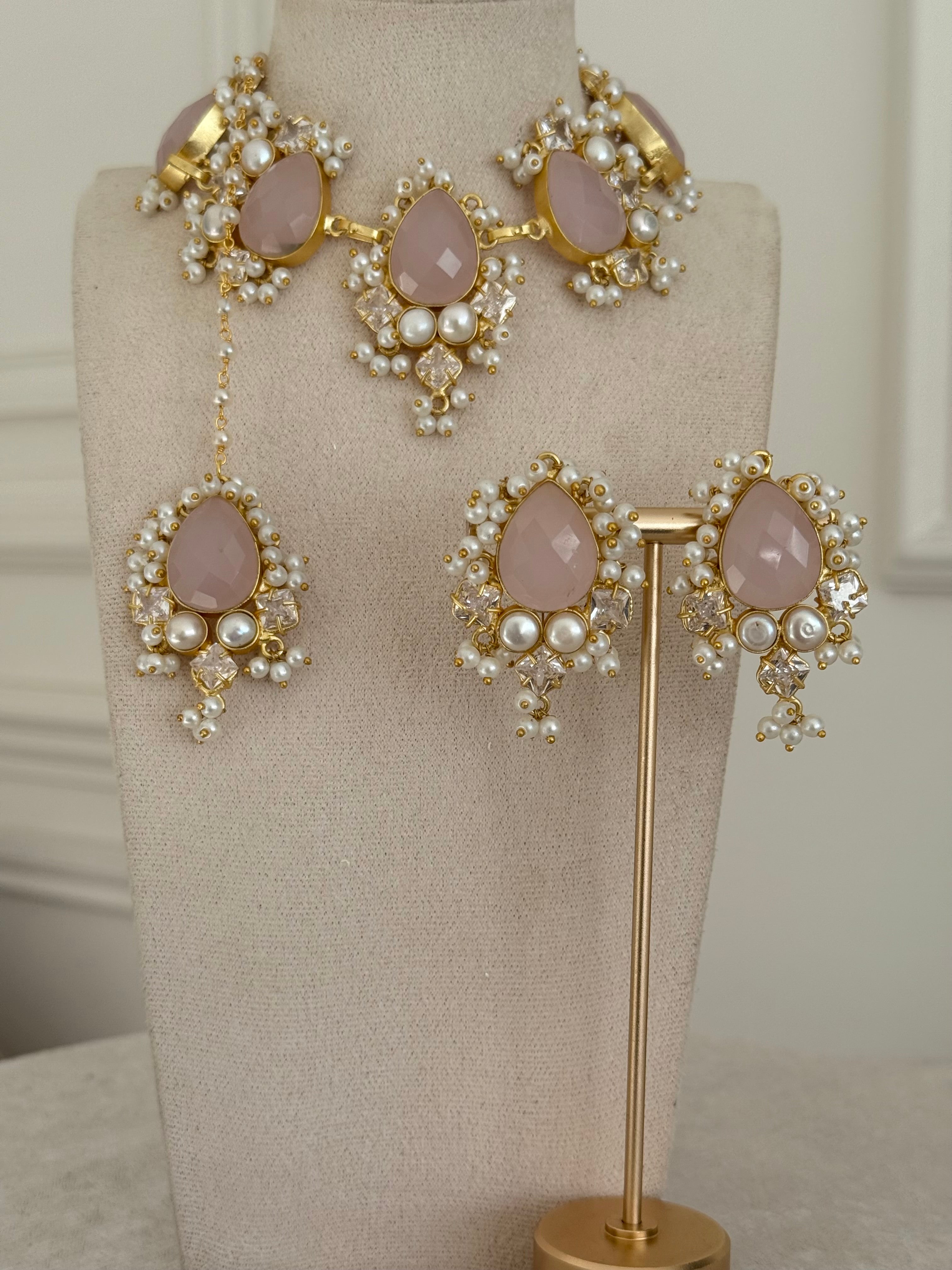 Layali Pink Necklace Set