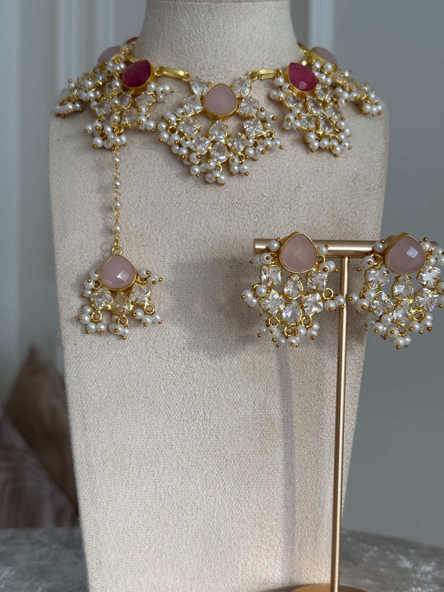 Amy Pink Necklace Set