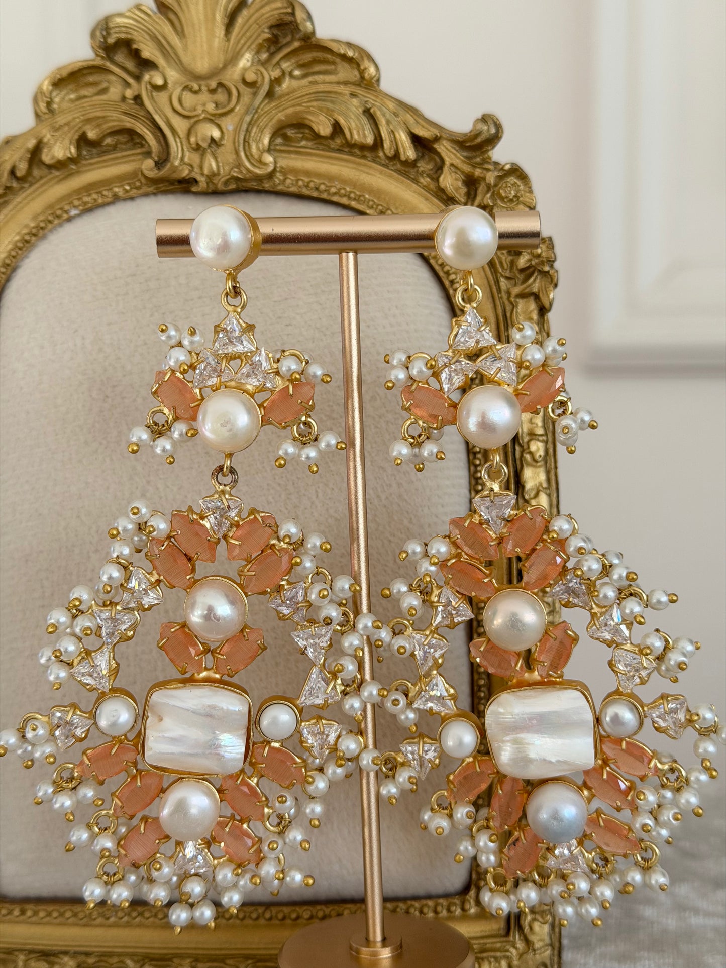 Maysa Peach Earrings
