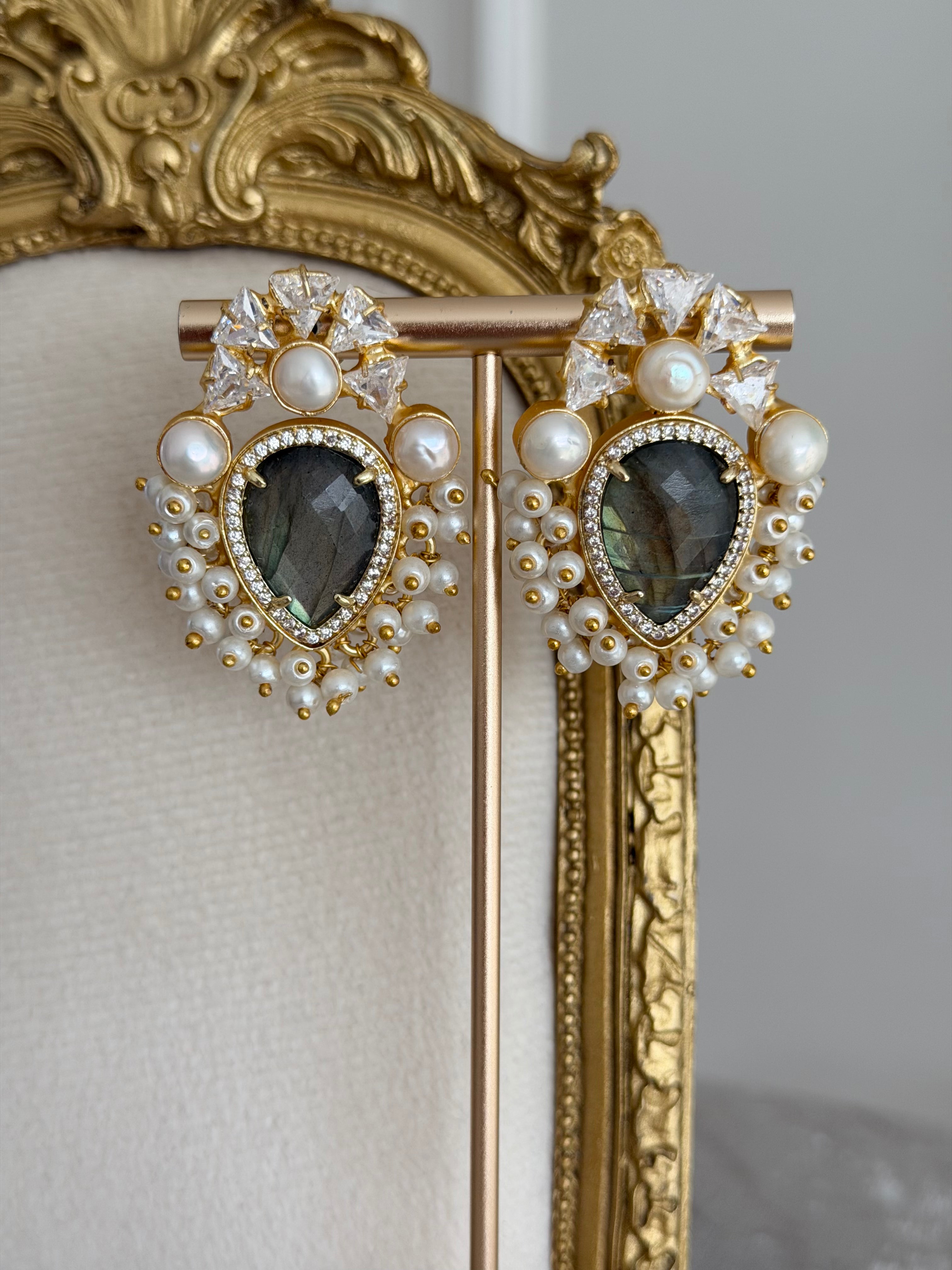 Kaira Charcoal Earrings