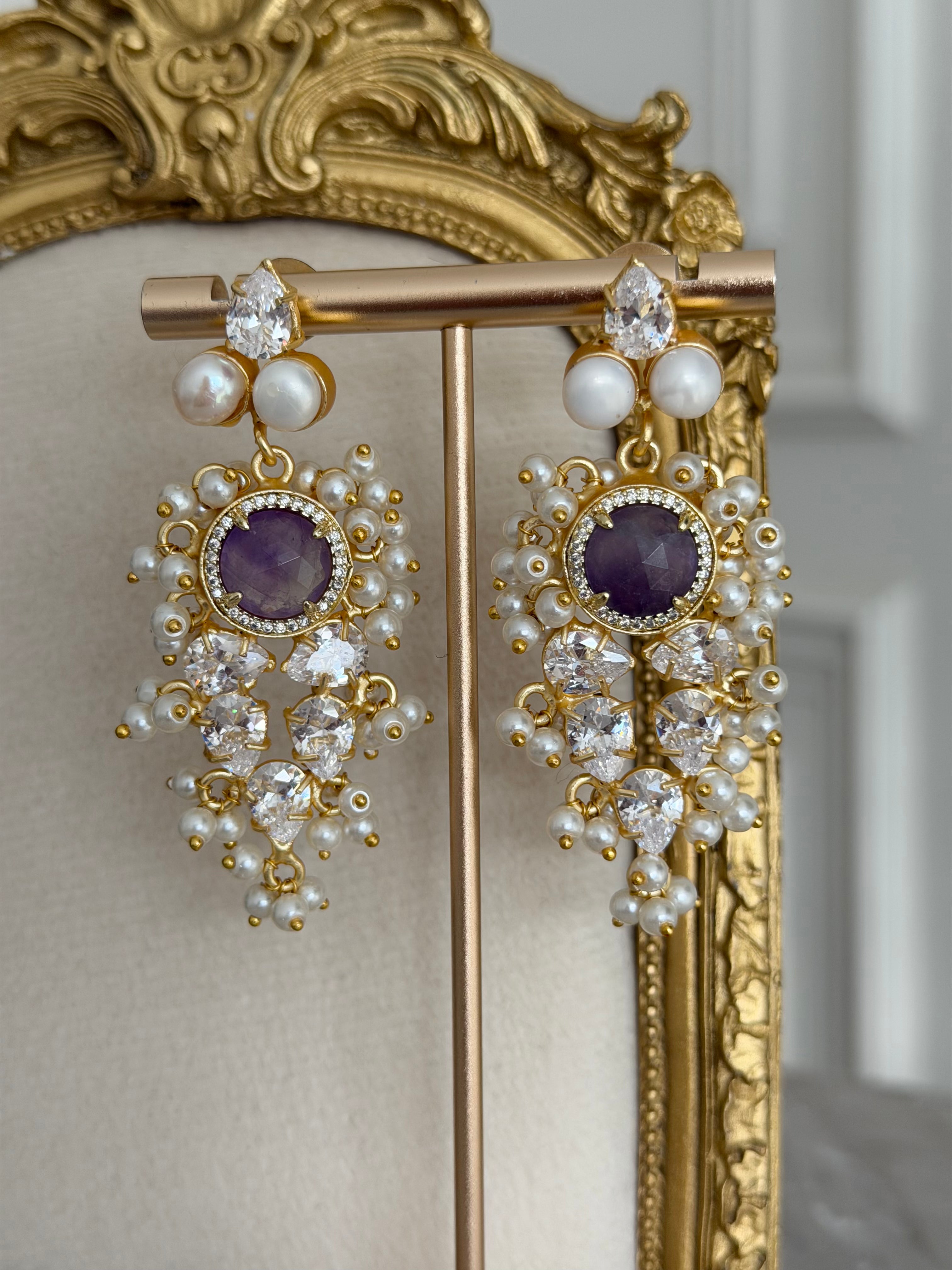 Lilly Purple Earrings