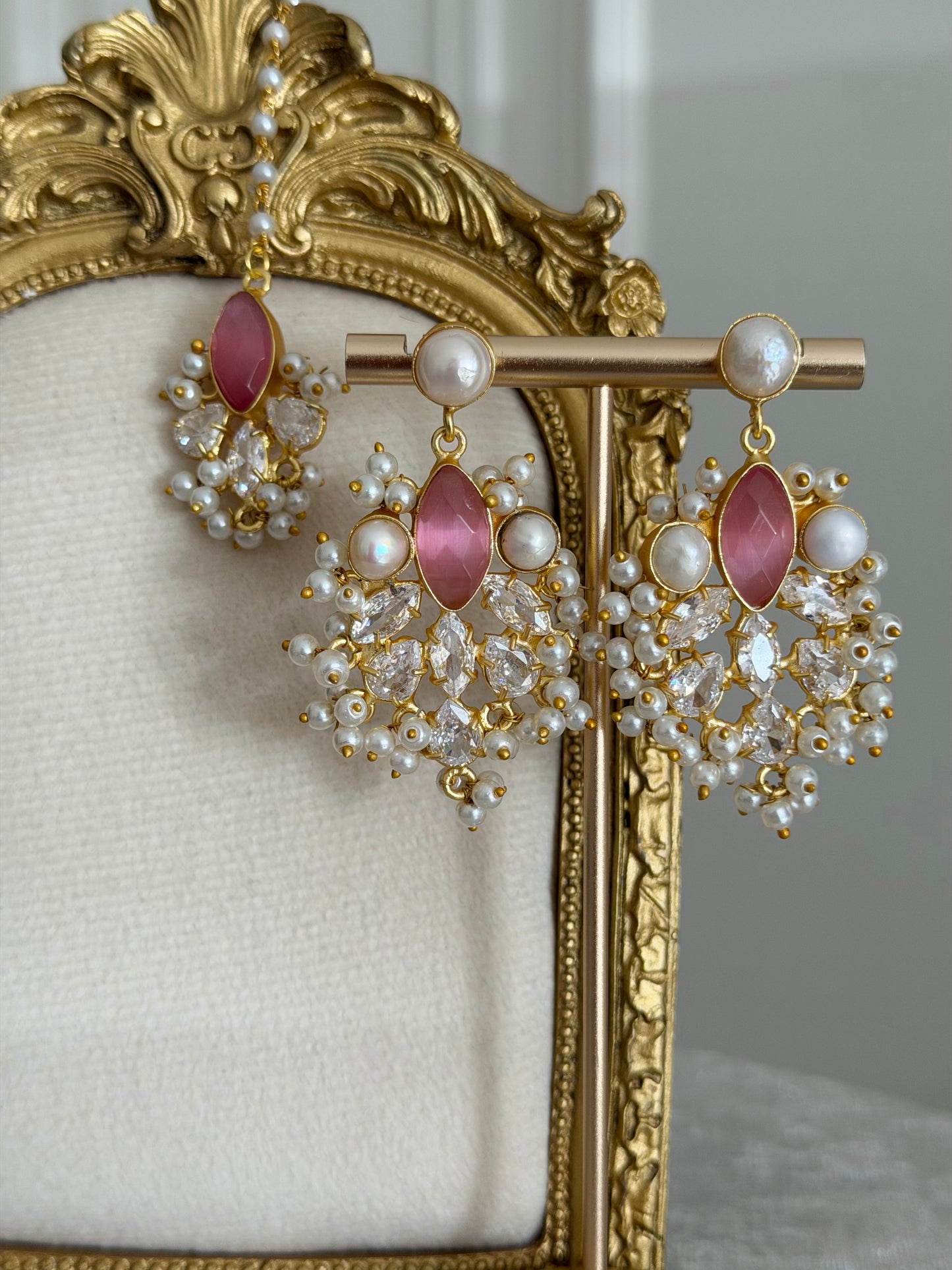 Lamia Pink Tikka Set