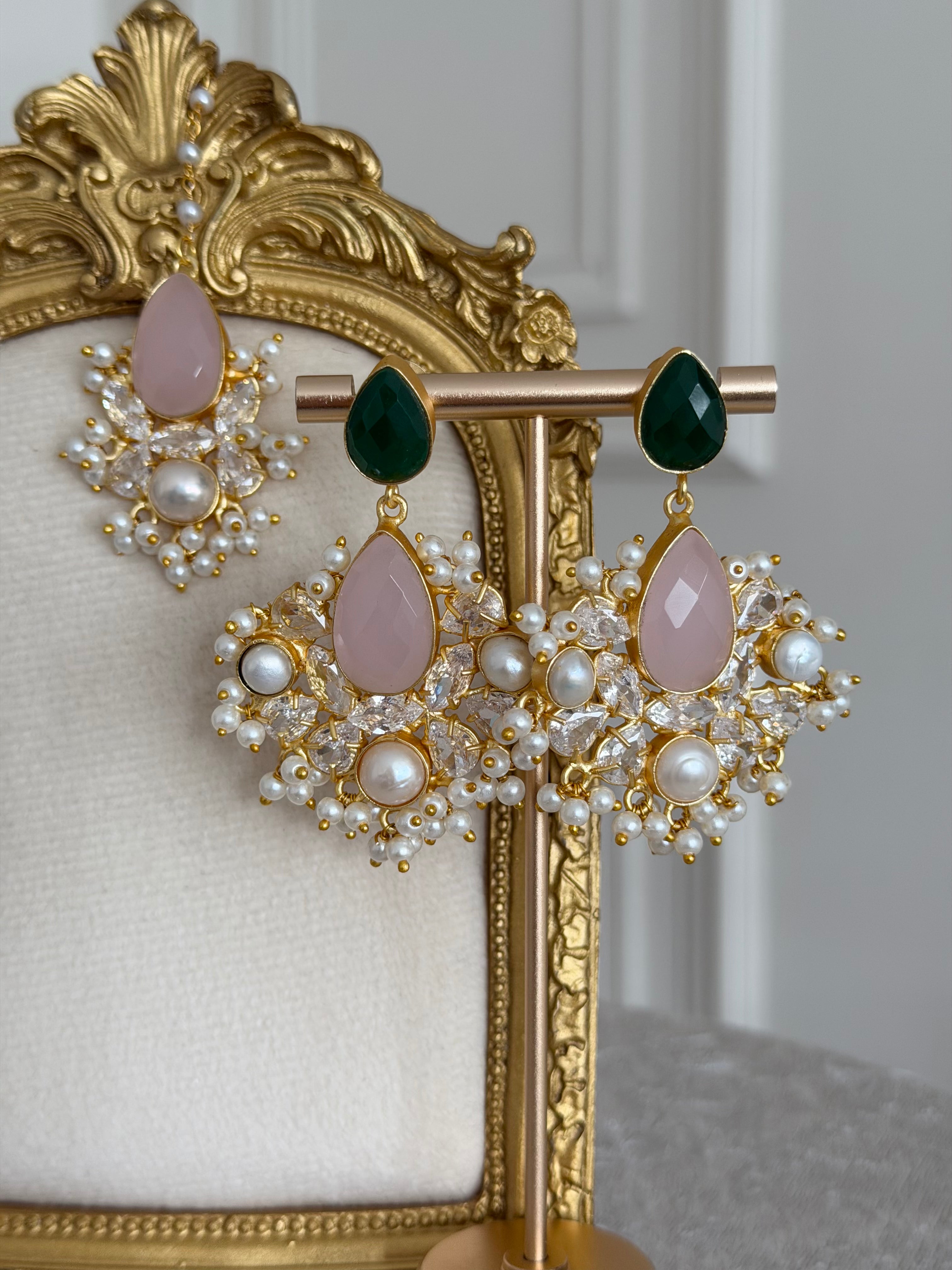 Hunza Green & Pink Tikka Set