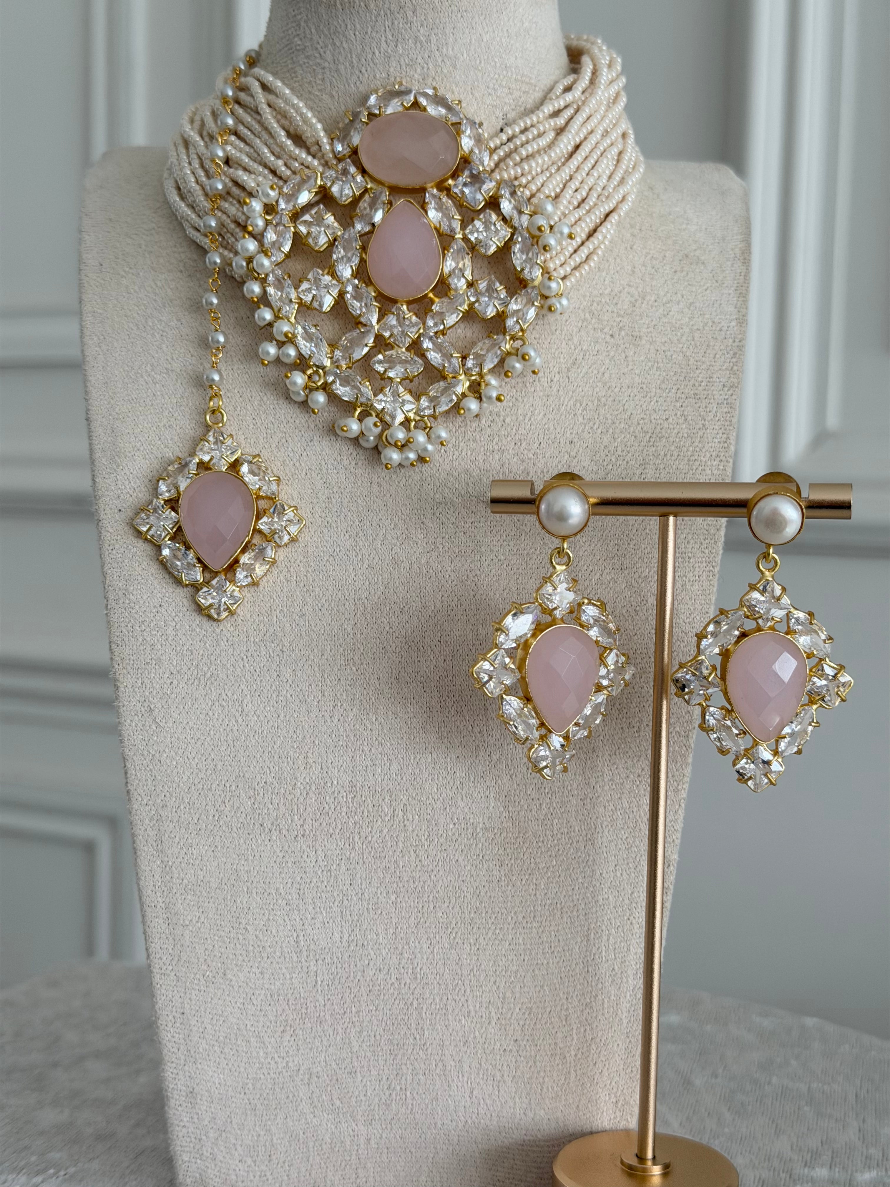 Haneen Pink Choker Set