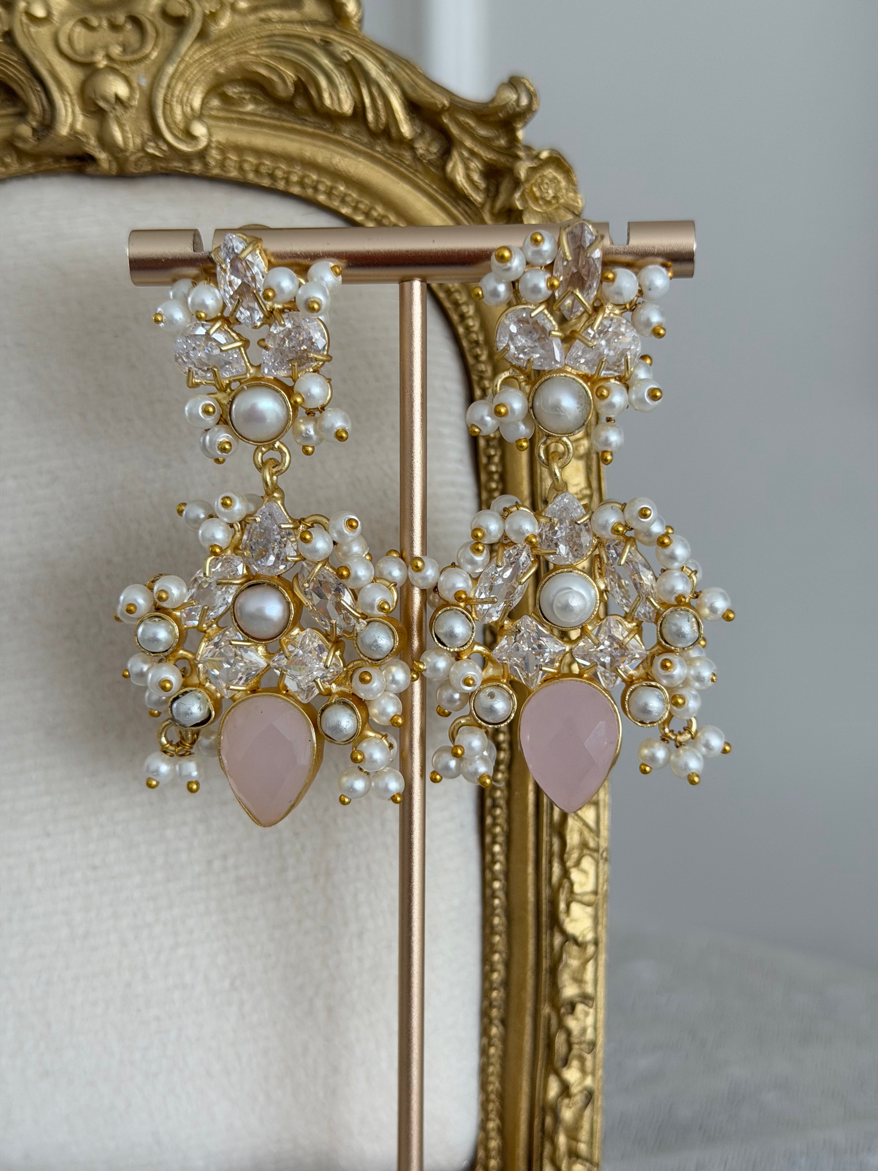 Lujain Pink Earrings