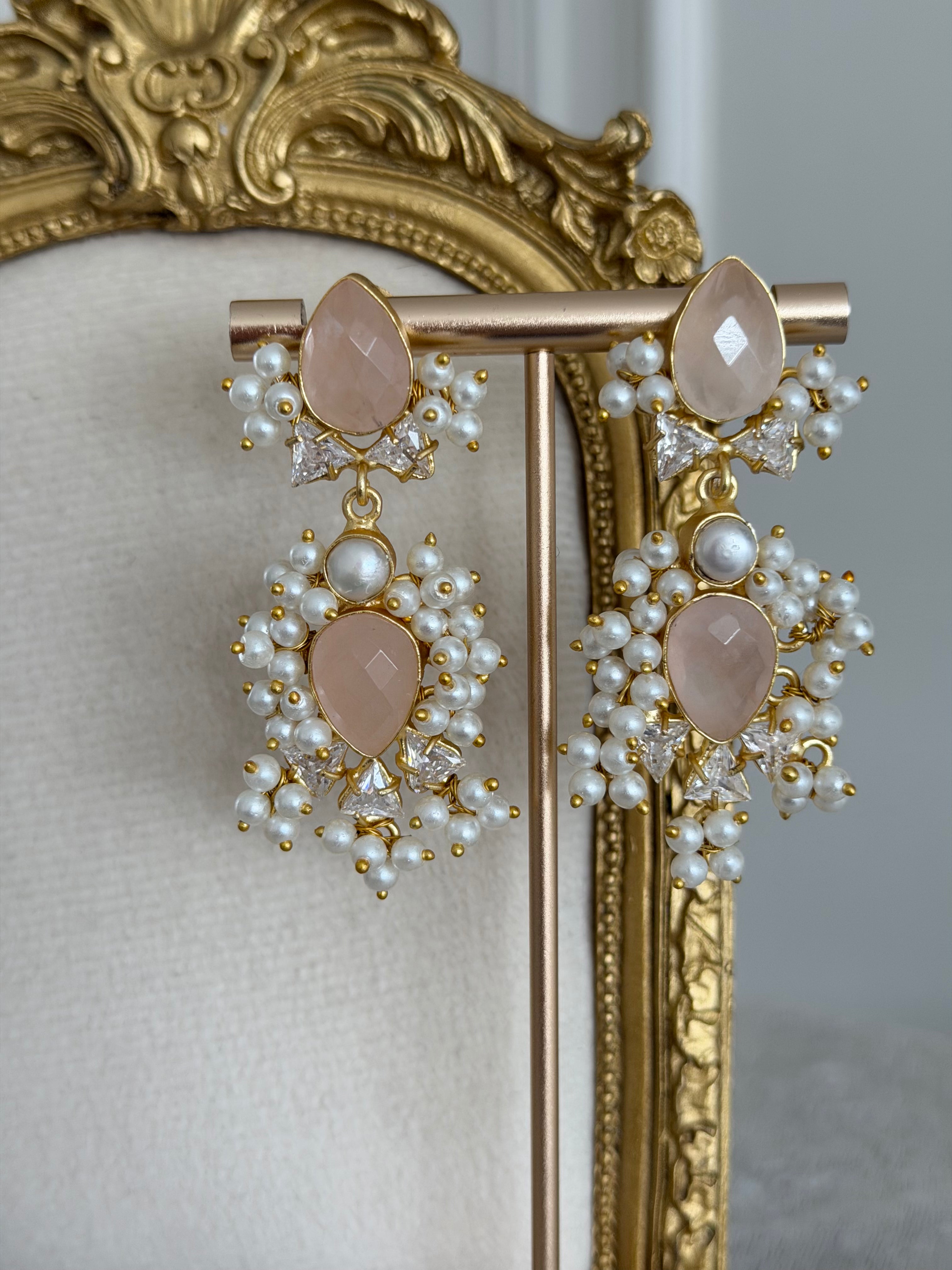 Ismat Rose Quartz Earrings