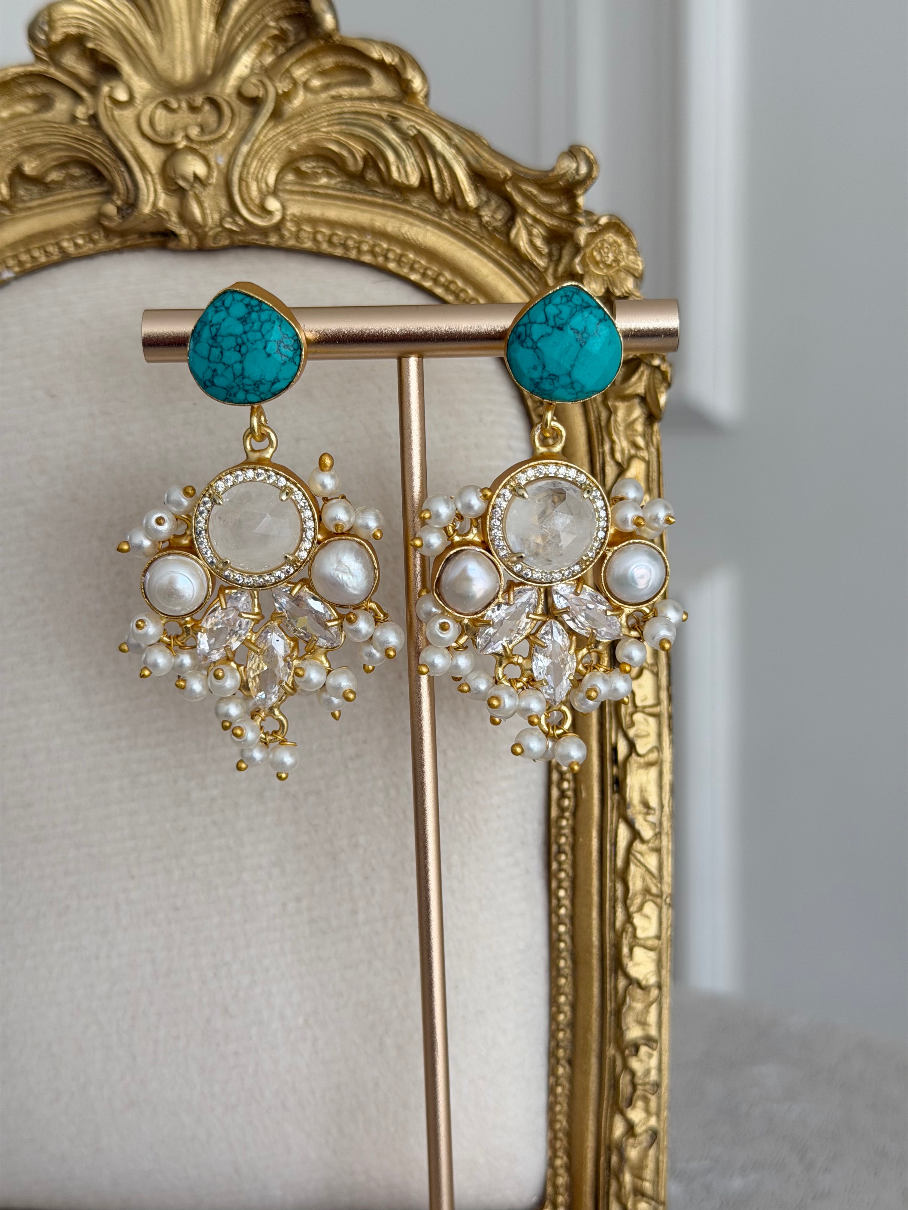 Sara Turquoise Earrrings