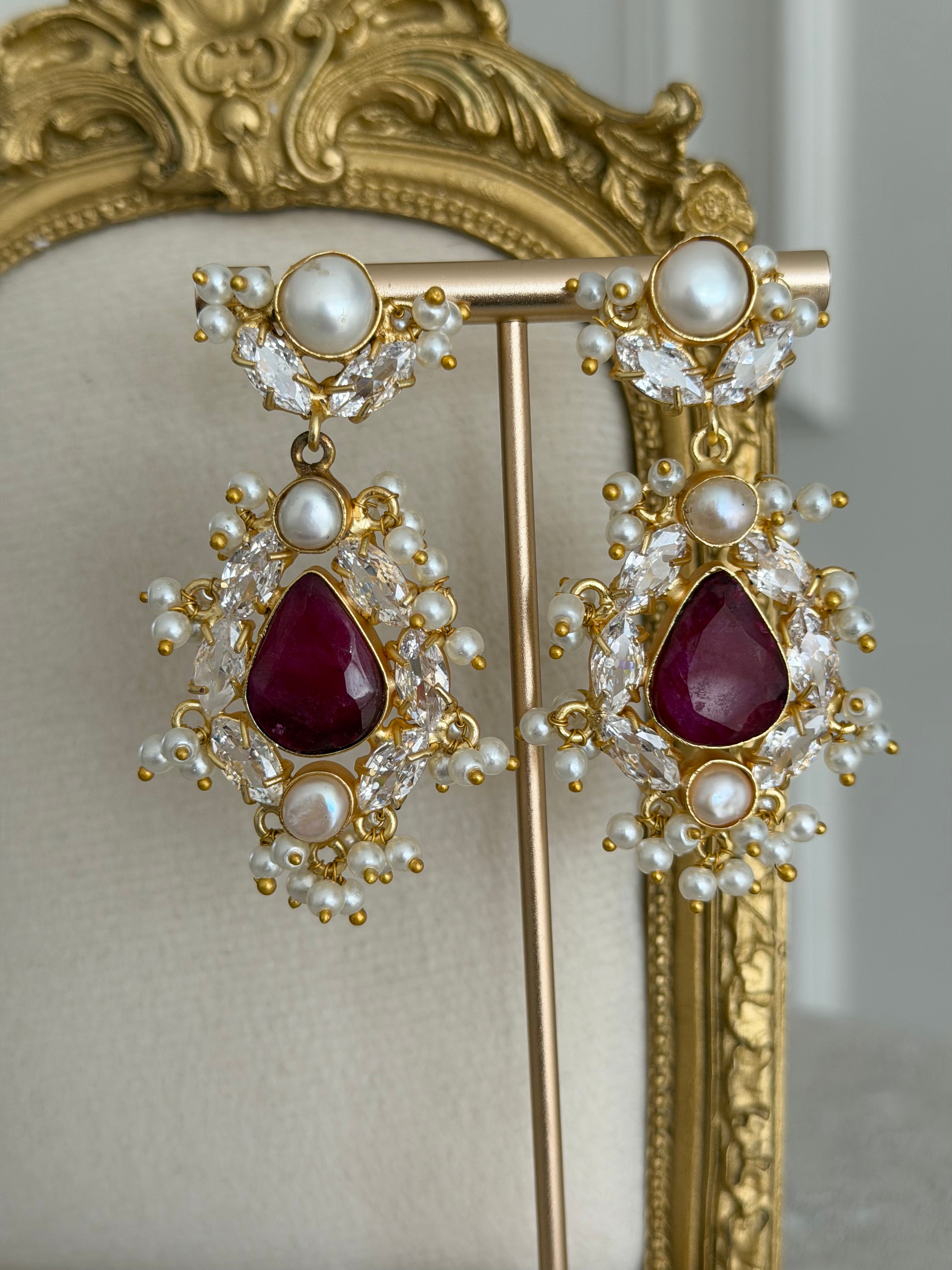 Inayah Ruby Earrings