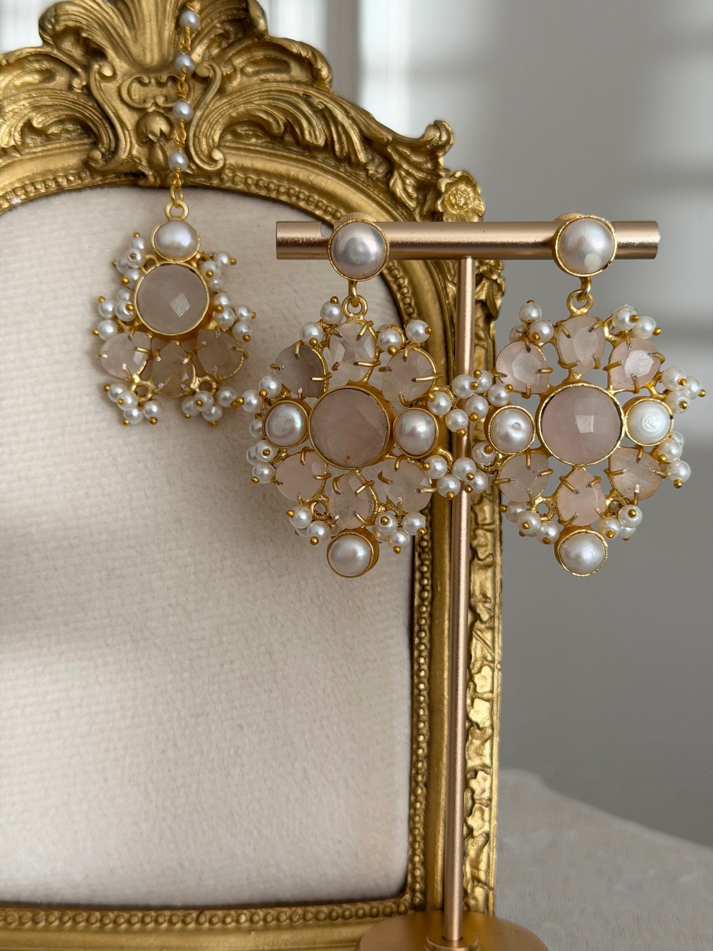 Najla Rose Quartz Tikka Set