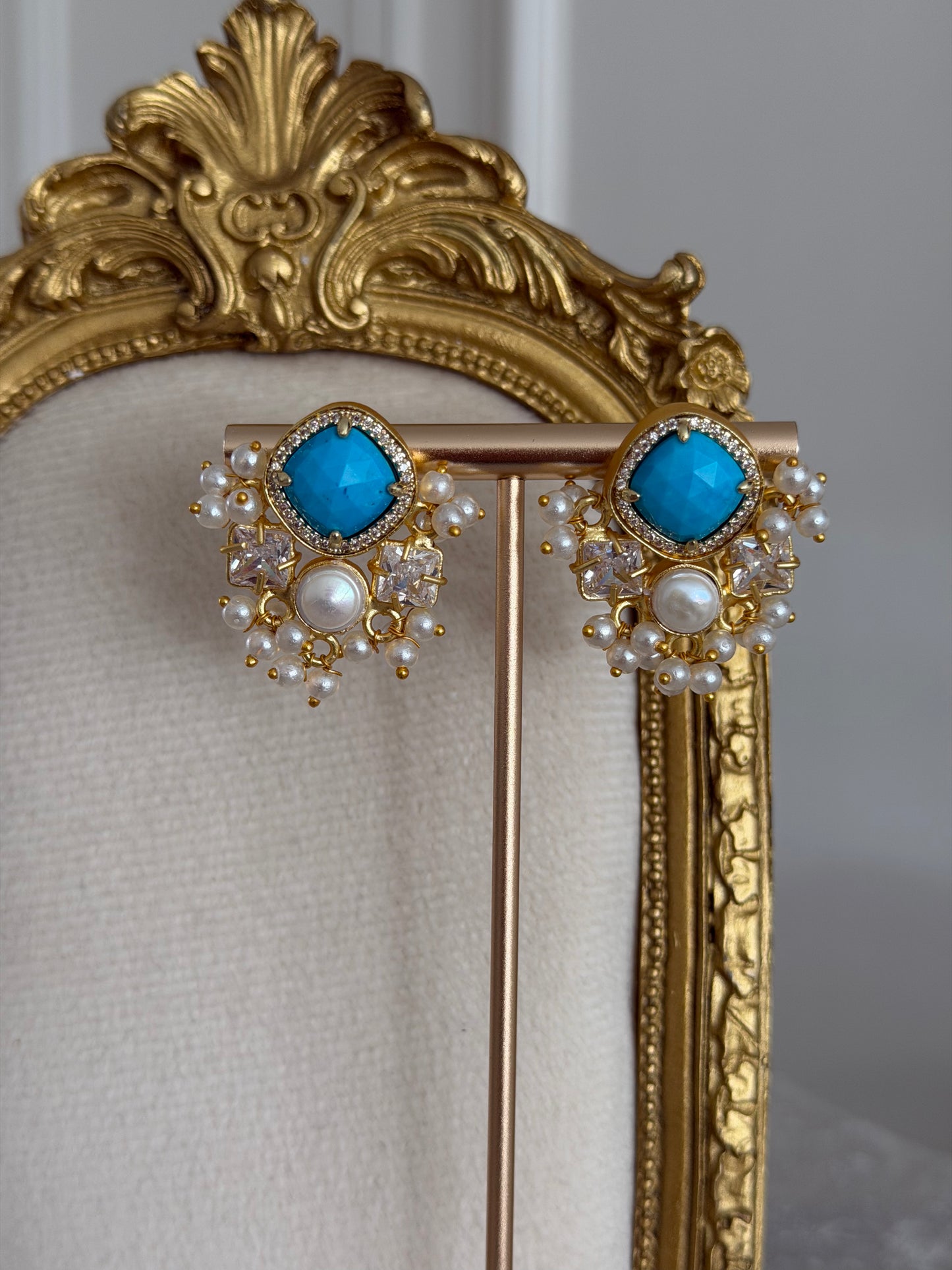 Laila Turquoise Blue Earrings