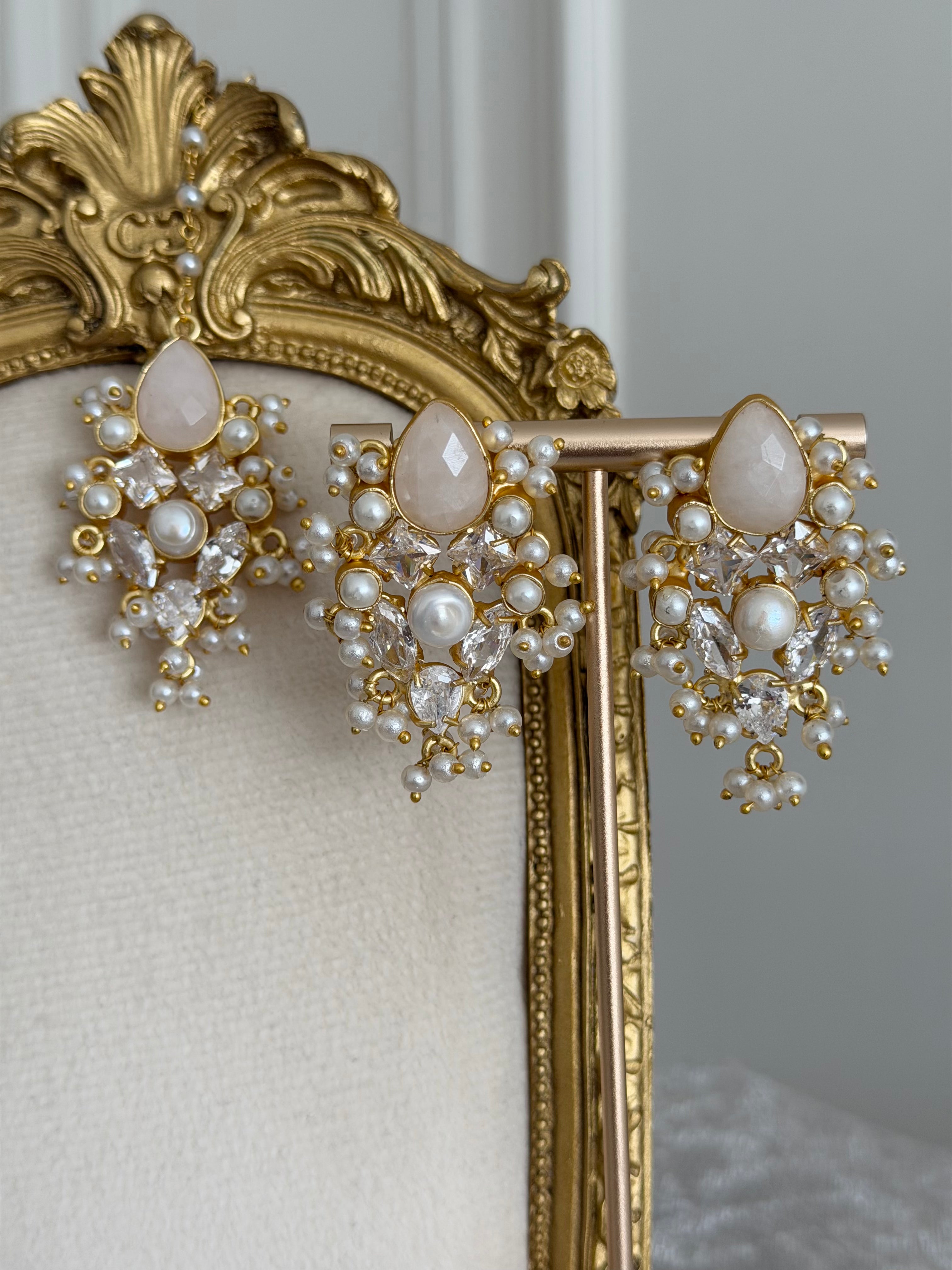 Rosa Beige Tikka Set