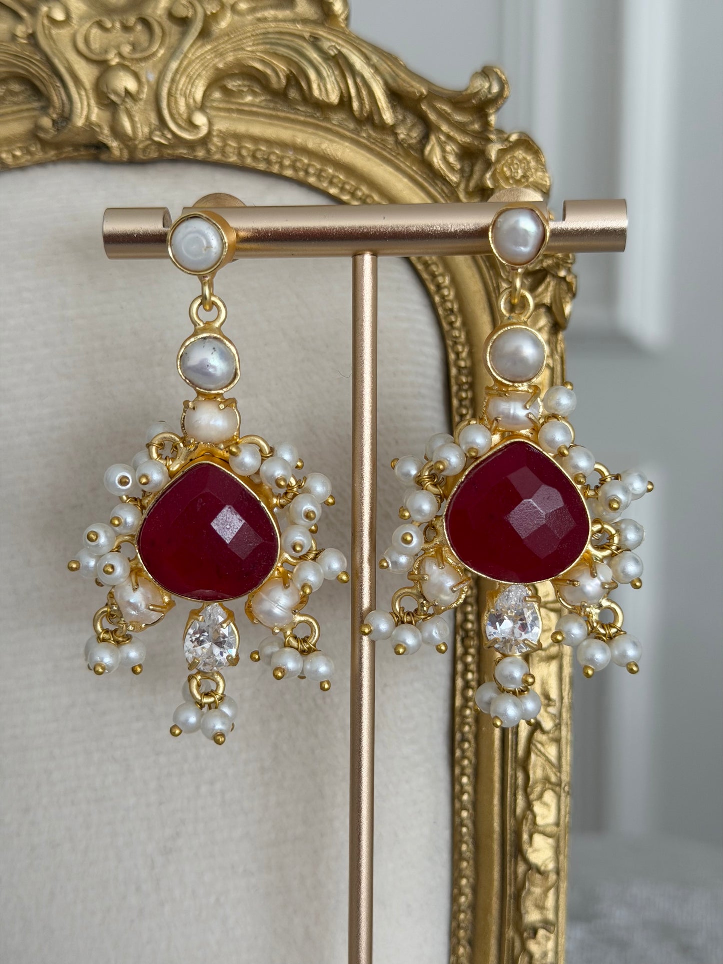 Sera Red Earrings