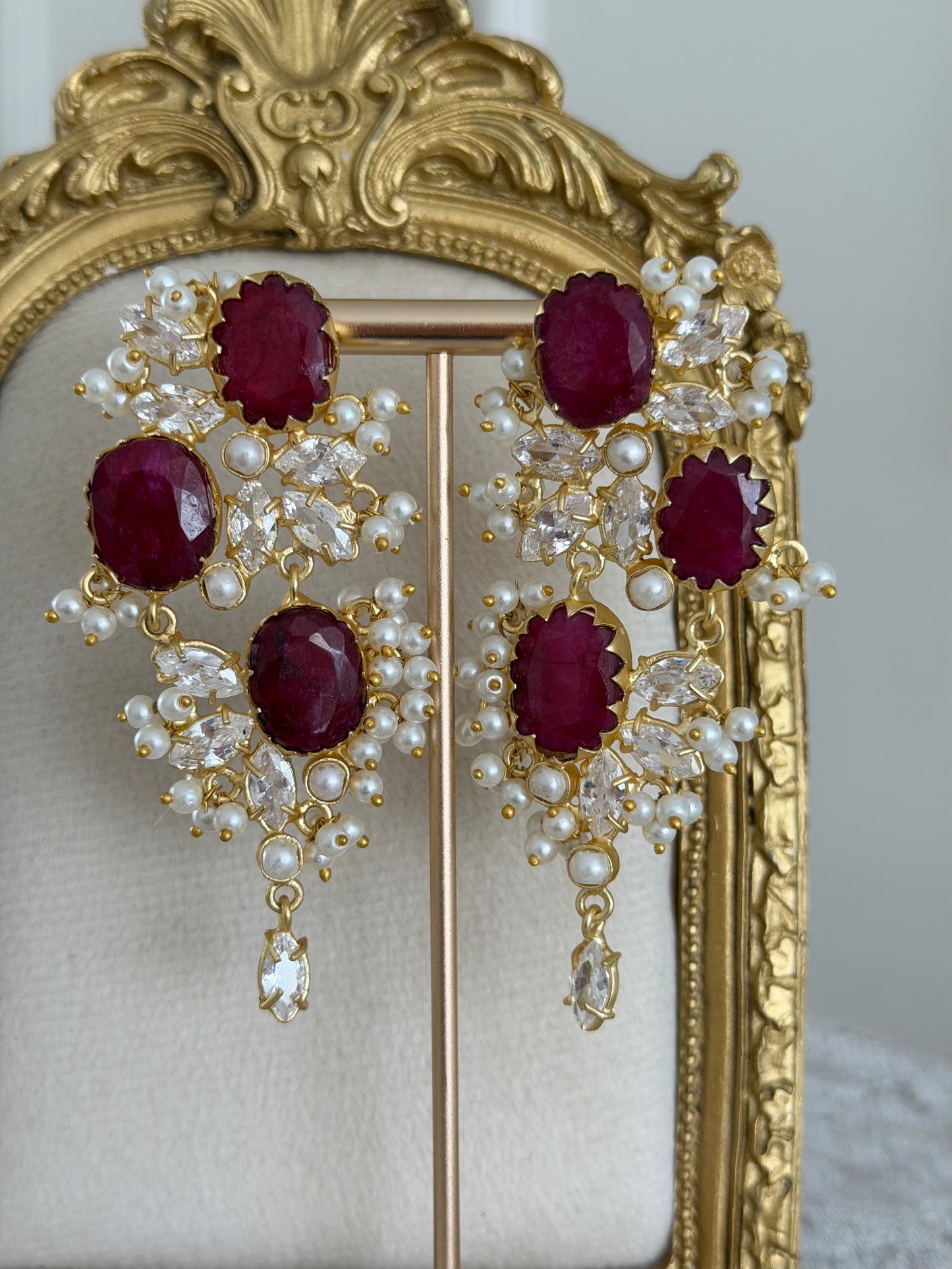 Esra Ruby Earrings