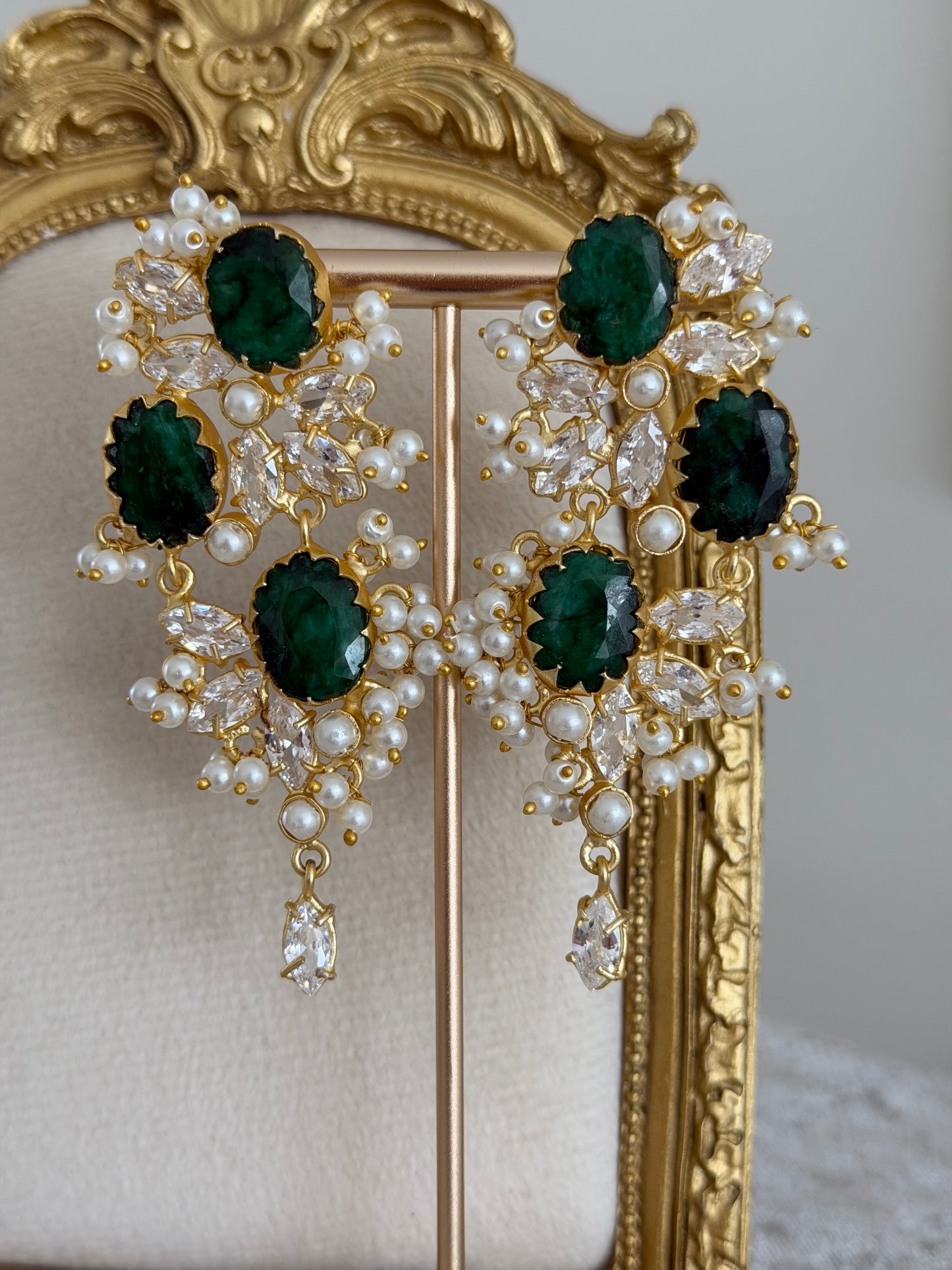 Esra Green Earrings