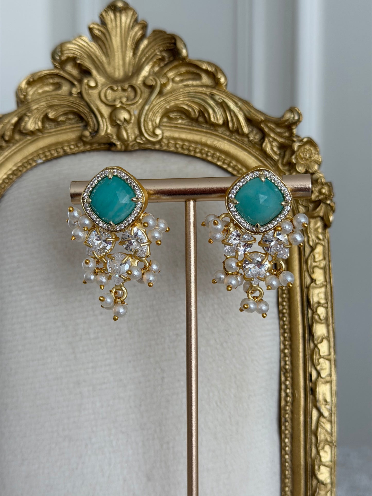 Kayali Teal Blue Earrings