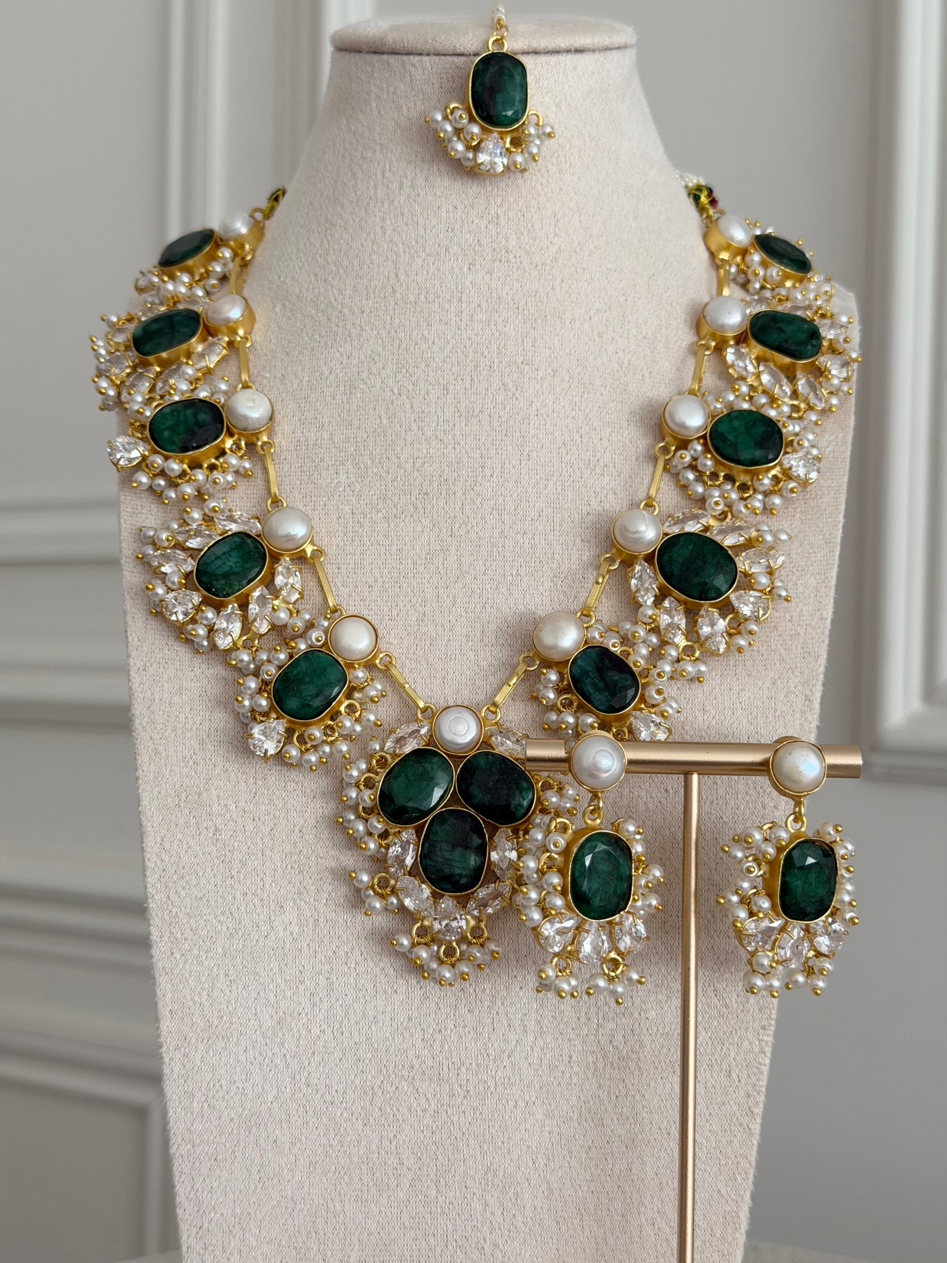 Amalia Green Mala Set