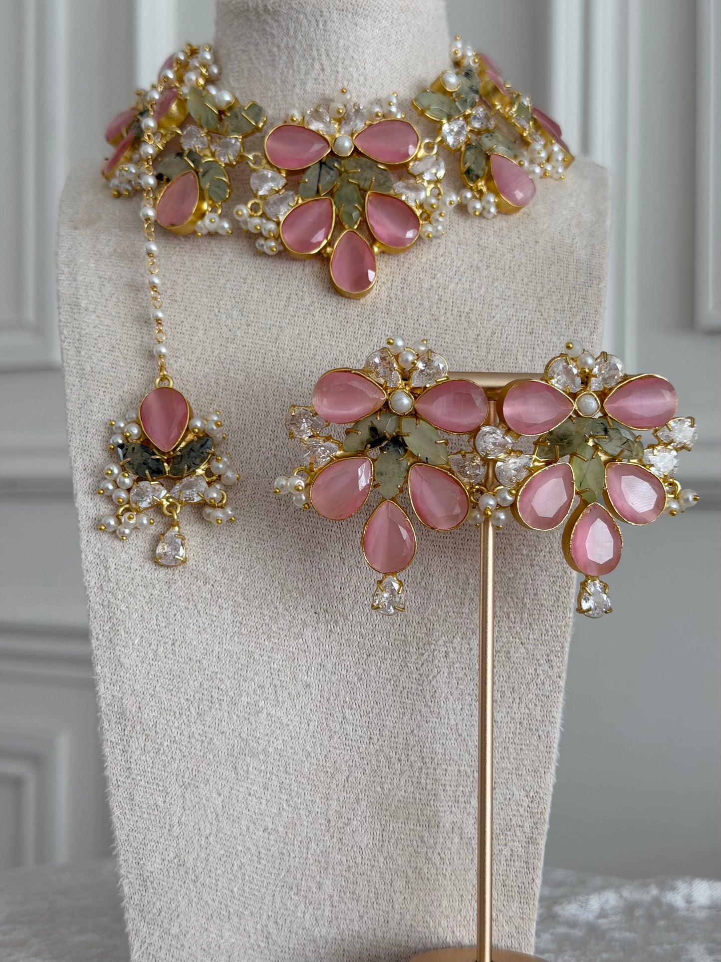 Riya Pink Necklace Set