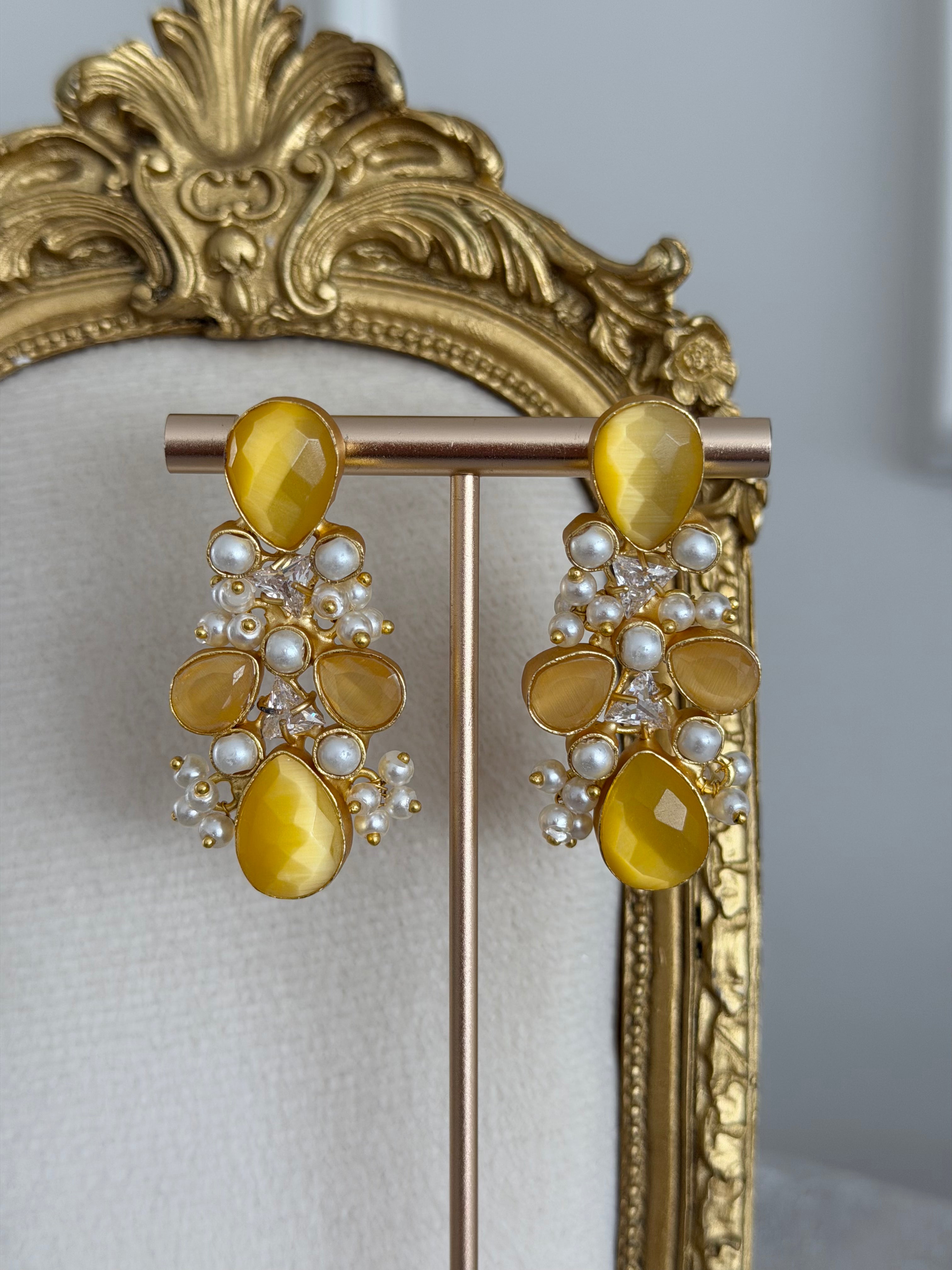 Iman Yellow Earrings