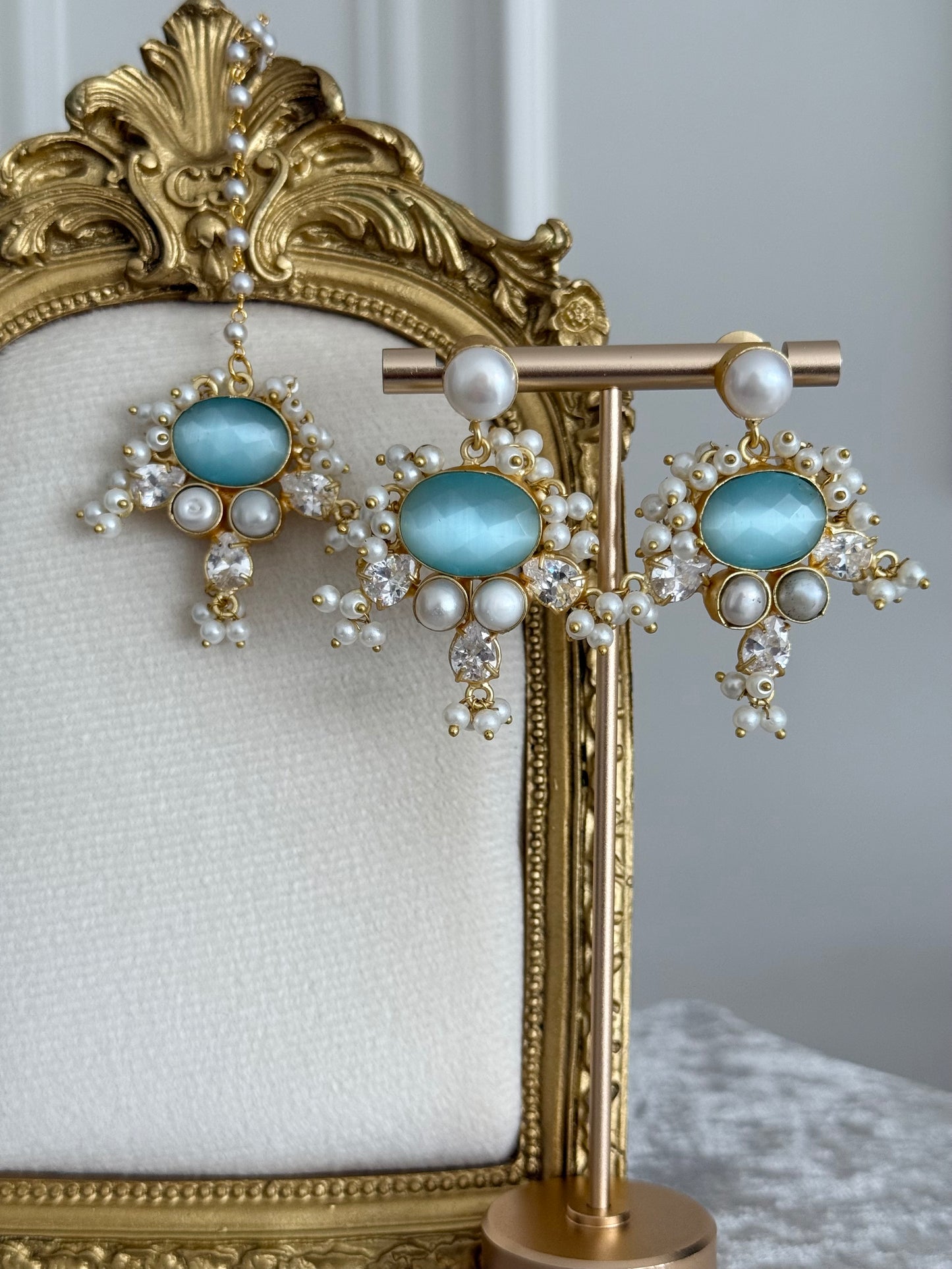 Iman Blue Tikka Set