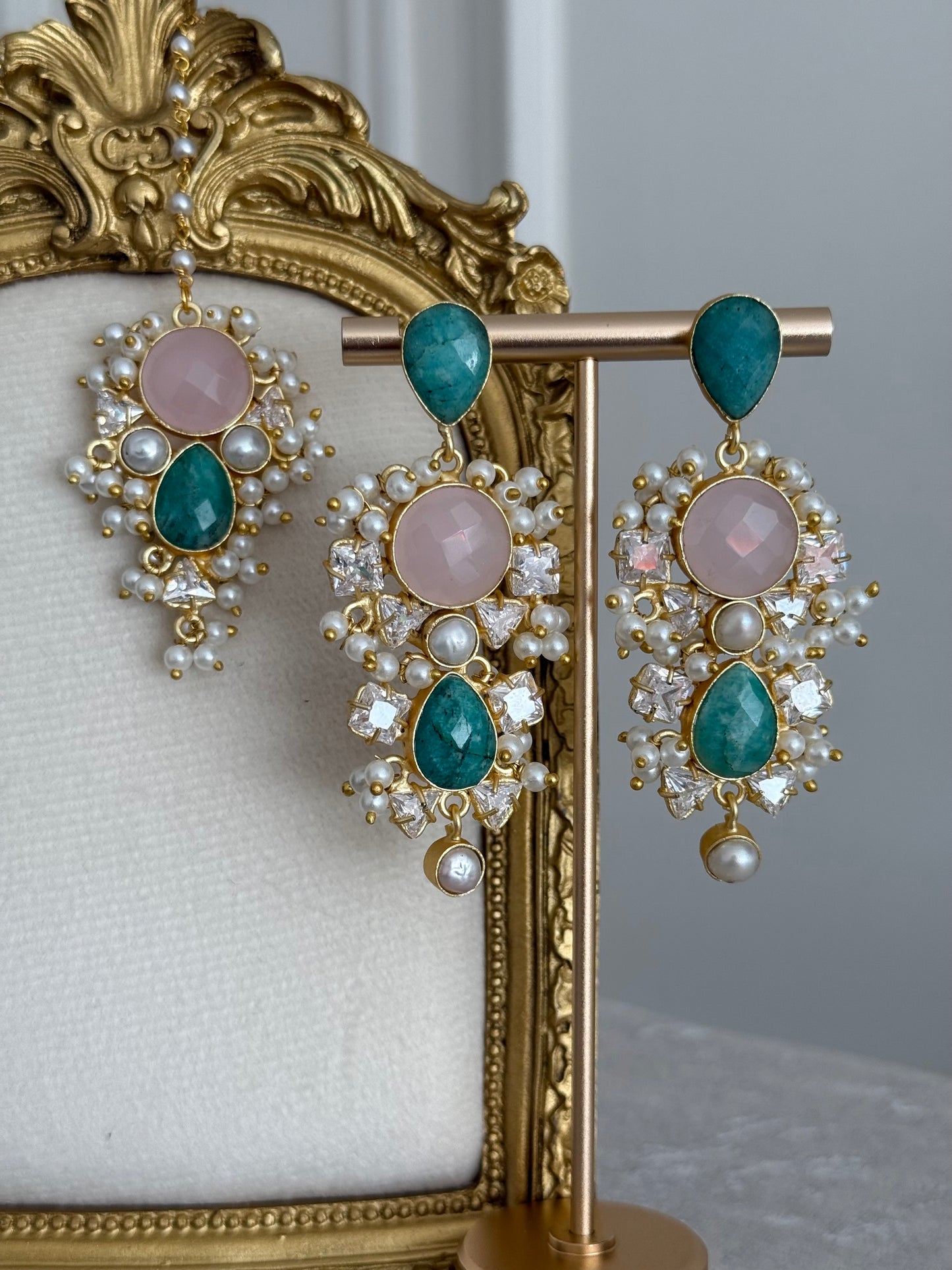 Inayah Blue & Pink Tikka Set