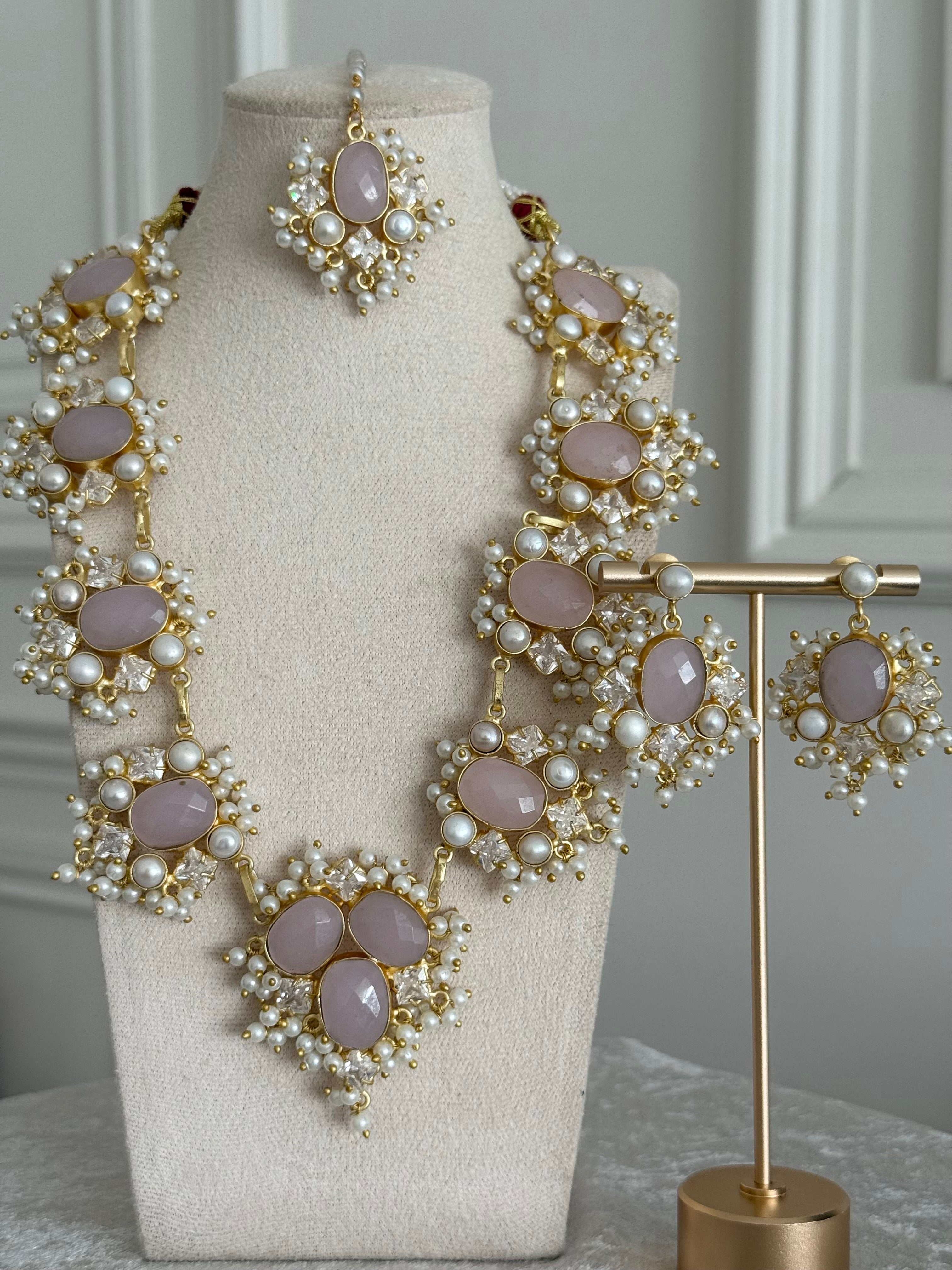 Lily pink mala set