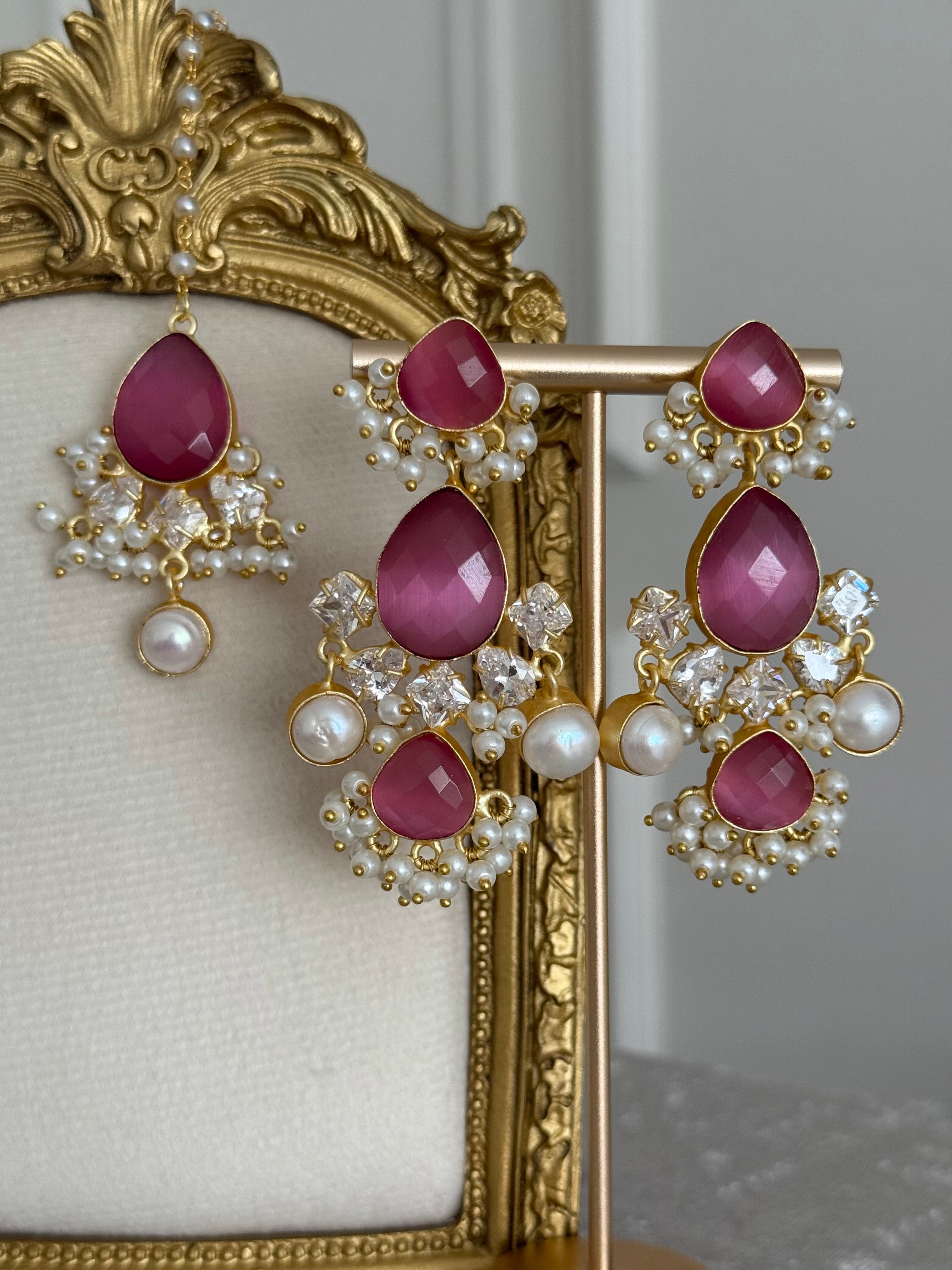 Selena Pink Tikka Set